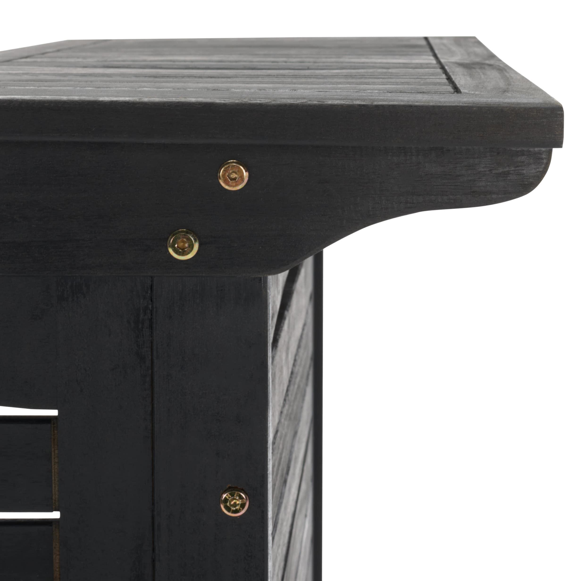 Monterey Patio Outdoor Bar Table - Black - Safavieh
