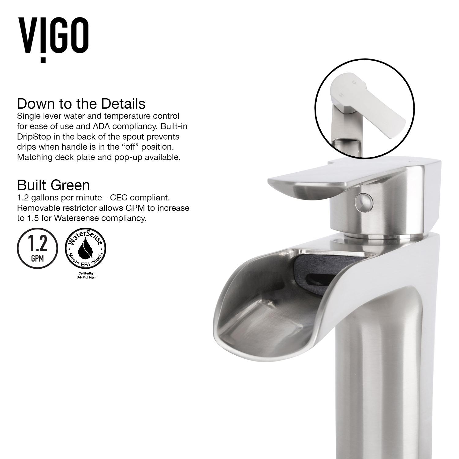 Niko 11" H Single Handle Vessel Sink Bathroom Faucetwith Pop-up Drain