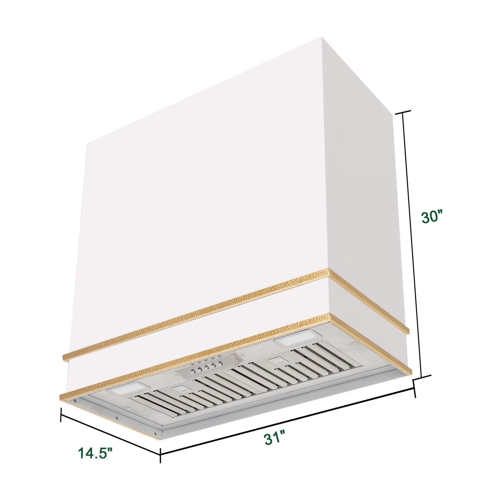 Akicon 30" Stainless Steel 600 CFM Ducted (Vented) Wall Mounted Required Range Hood