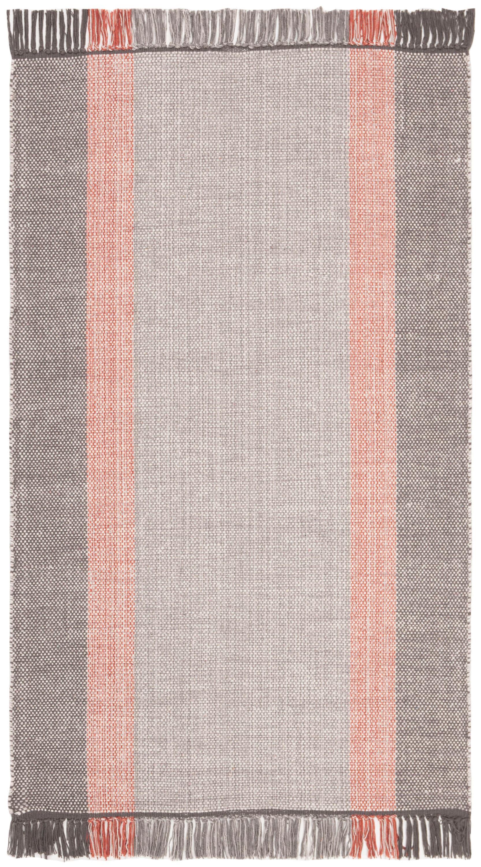 Montauk MTK301 Hand Woven Indoor Accent Rug - Terracotta/Grey - 3'x5' - Safavieh