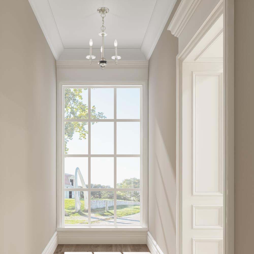 Livex Lighting Bennington 3 - Light Chandelier in  Brushed Nickel