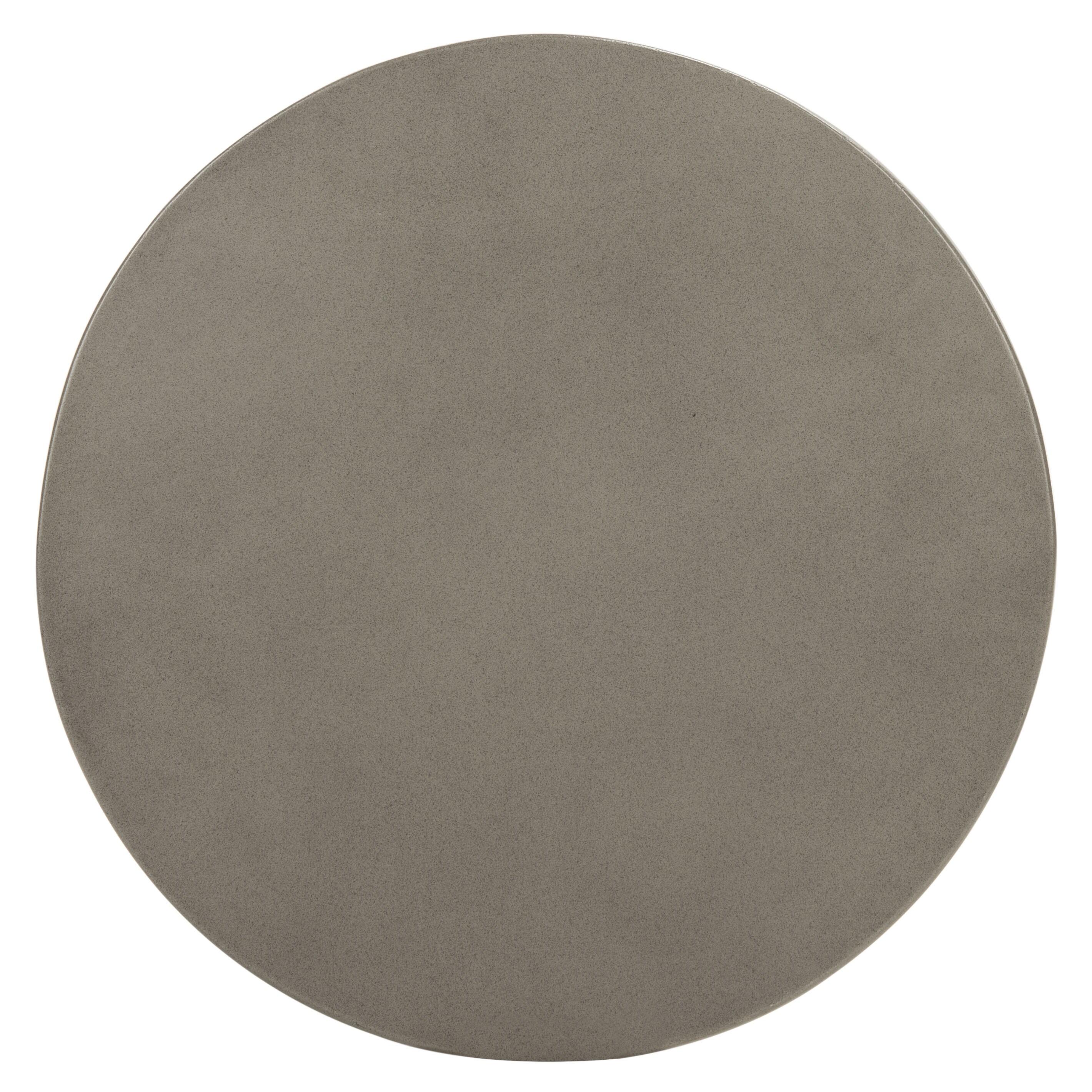 Jiraiya Concrete Accent Stool - Indoor/Outdoor - VNN1033 - Gray - Safavieh