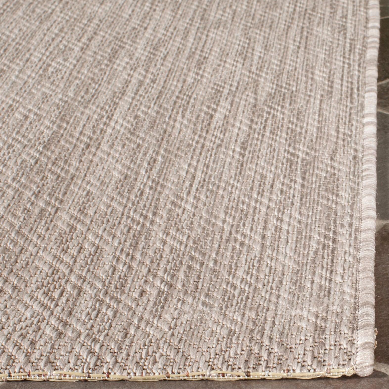 Courtyard CY8520 Power Loomed Indoor and Outdoor Area Rug - Beige/Beige - 5'3"x5'3" - Safavieh