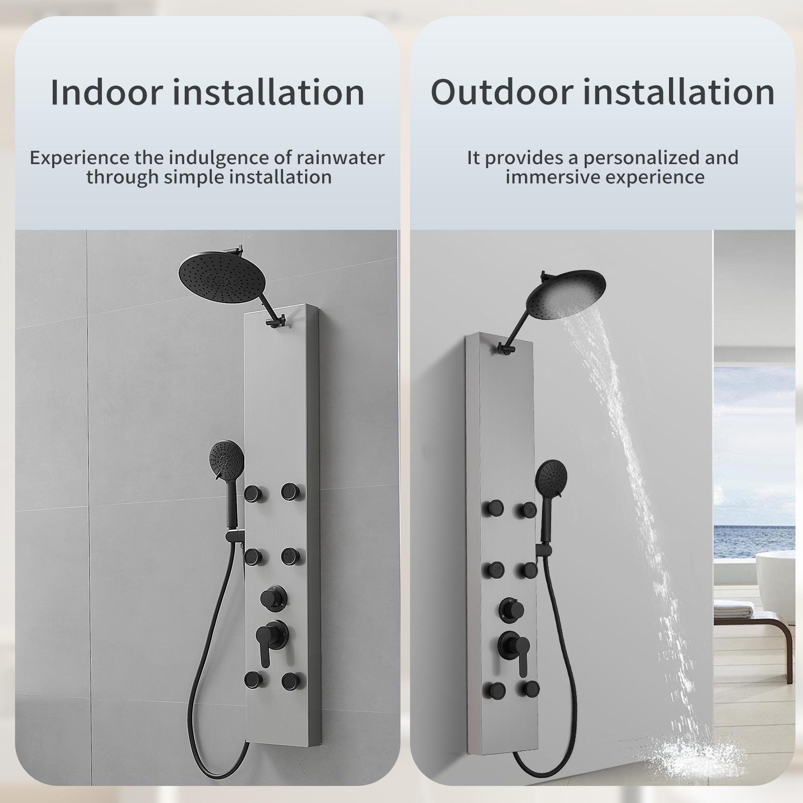 60.55'' Shower Panel with Adjustable Shower Head