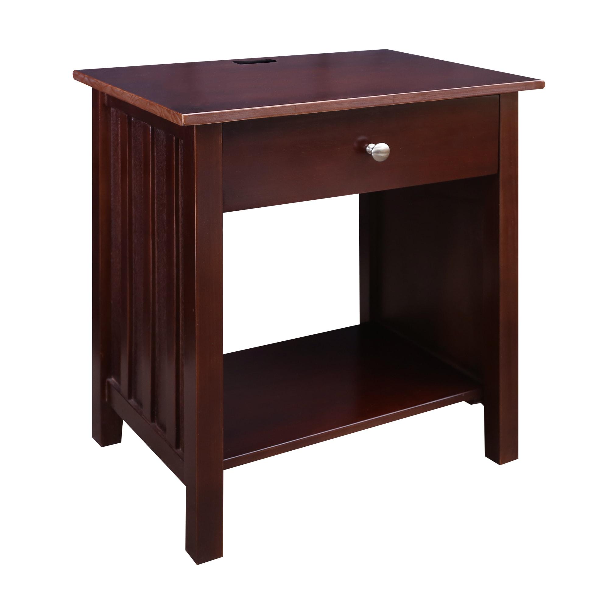 Vanderbilt Night Stand with USB Port, Espresso