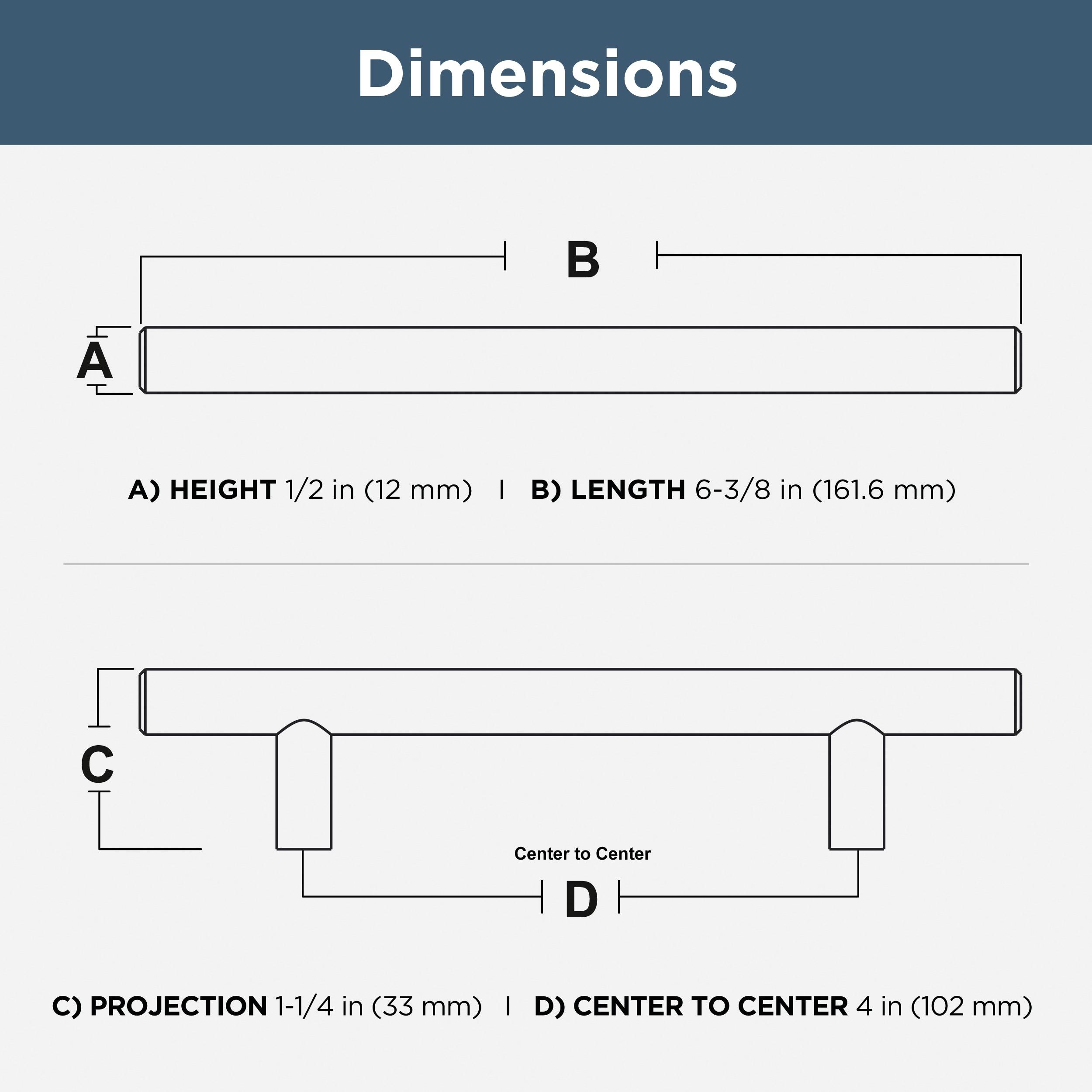 Exhart 4" Center To Center Bar Pull Multipack (Set of 25)
