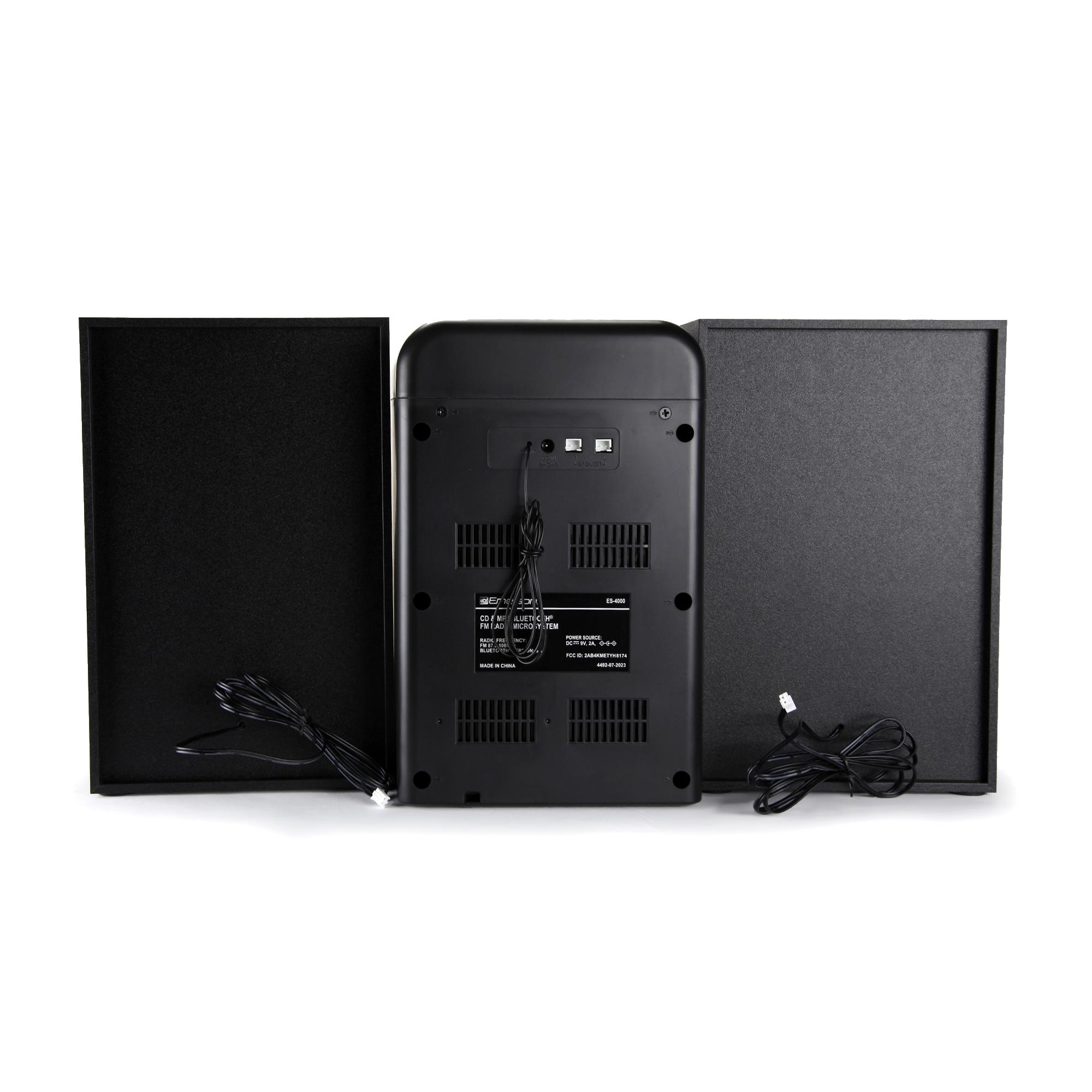 Emerson Emerson ES-4000 CD & MP3 Bluetooth FM Radio Microsystem, Black