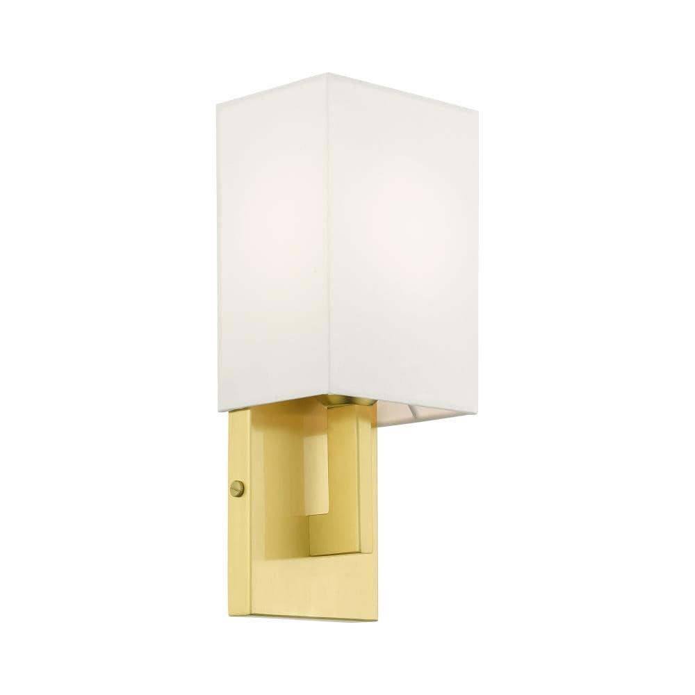 Livex Lighting Meridian 1 - Light Wall Light in  Satin Brass