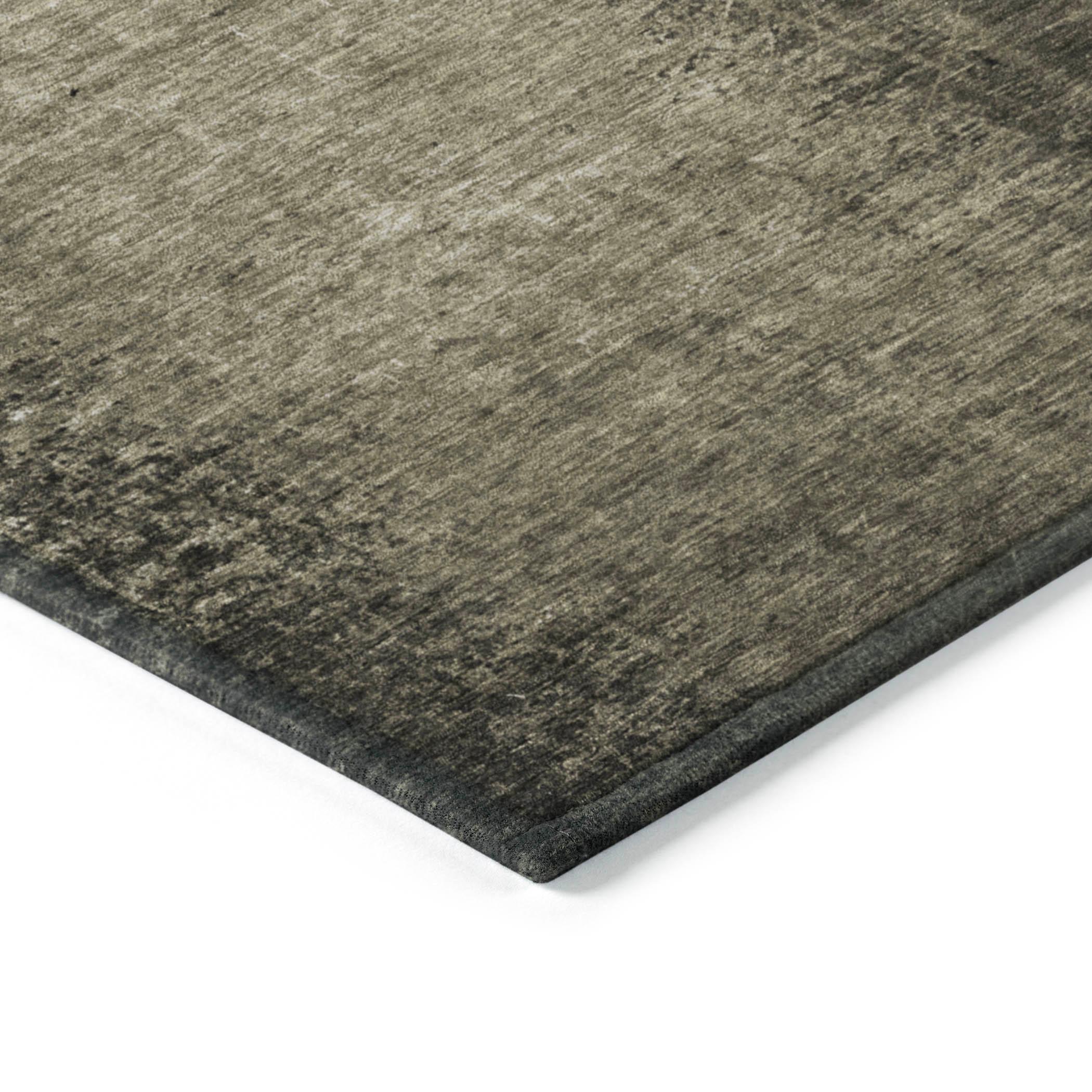 Addison Rugs Machine Washable Indoor/ Solid Ombre Outdoor Chantille Rug Gray - 2'6" x 3'10"