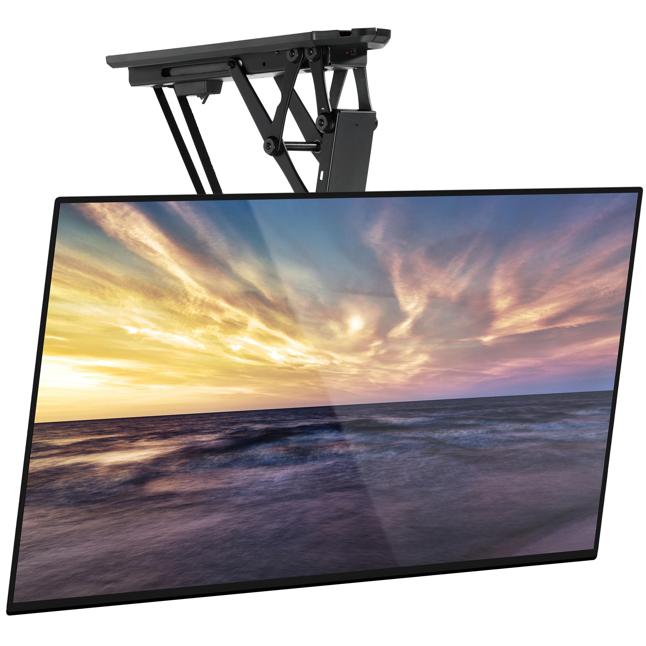 Mount-it Mount-It Black Motorized Ceiling Mount for Screens Holds up to 77 Lb. lbs