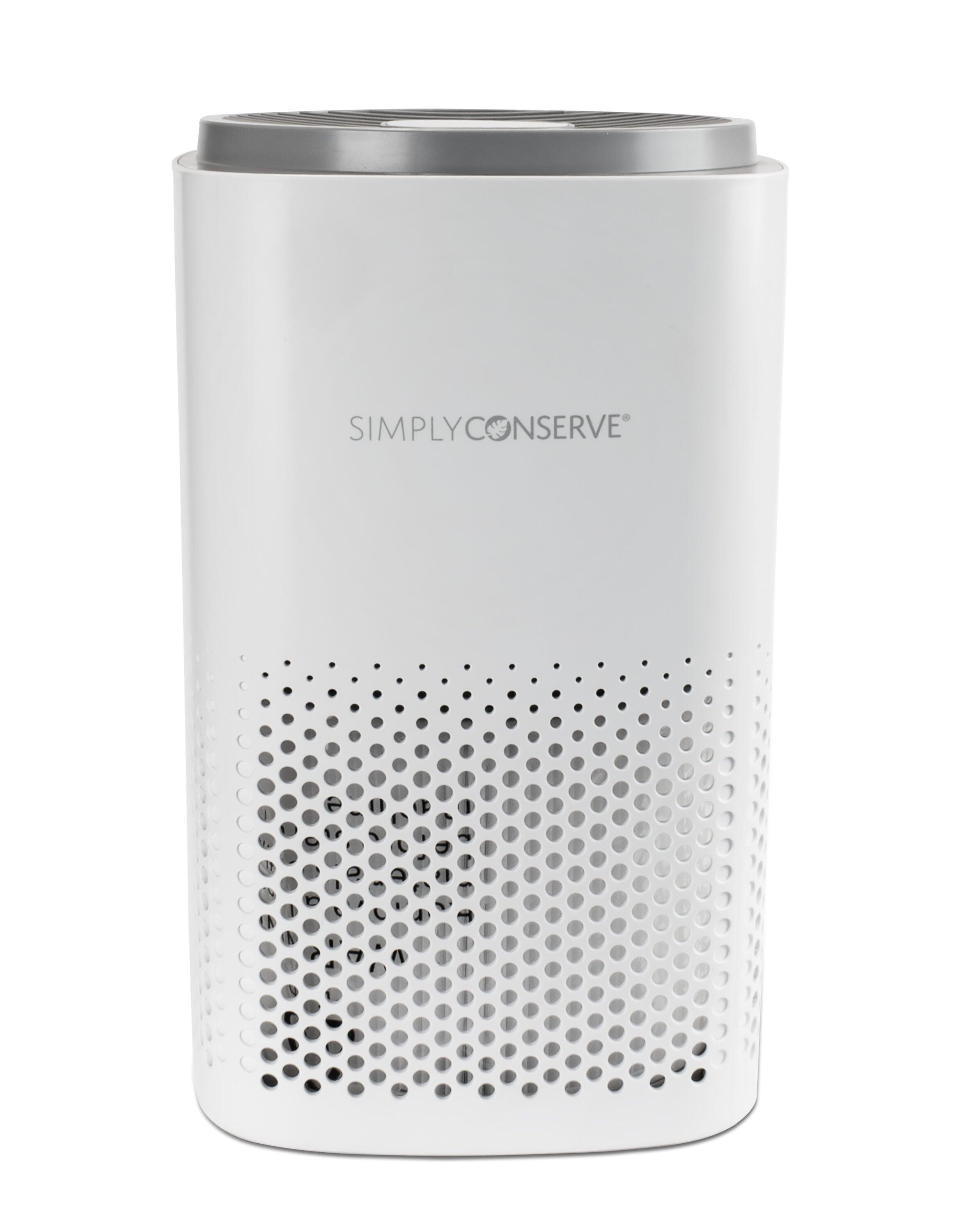 Simply Conserve Tabletop Air Purifier with True HEPA Filter for 180 Cubic Feet