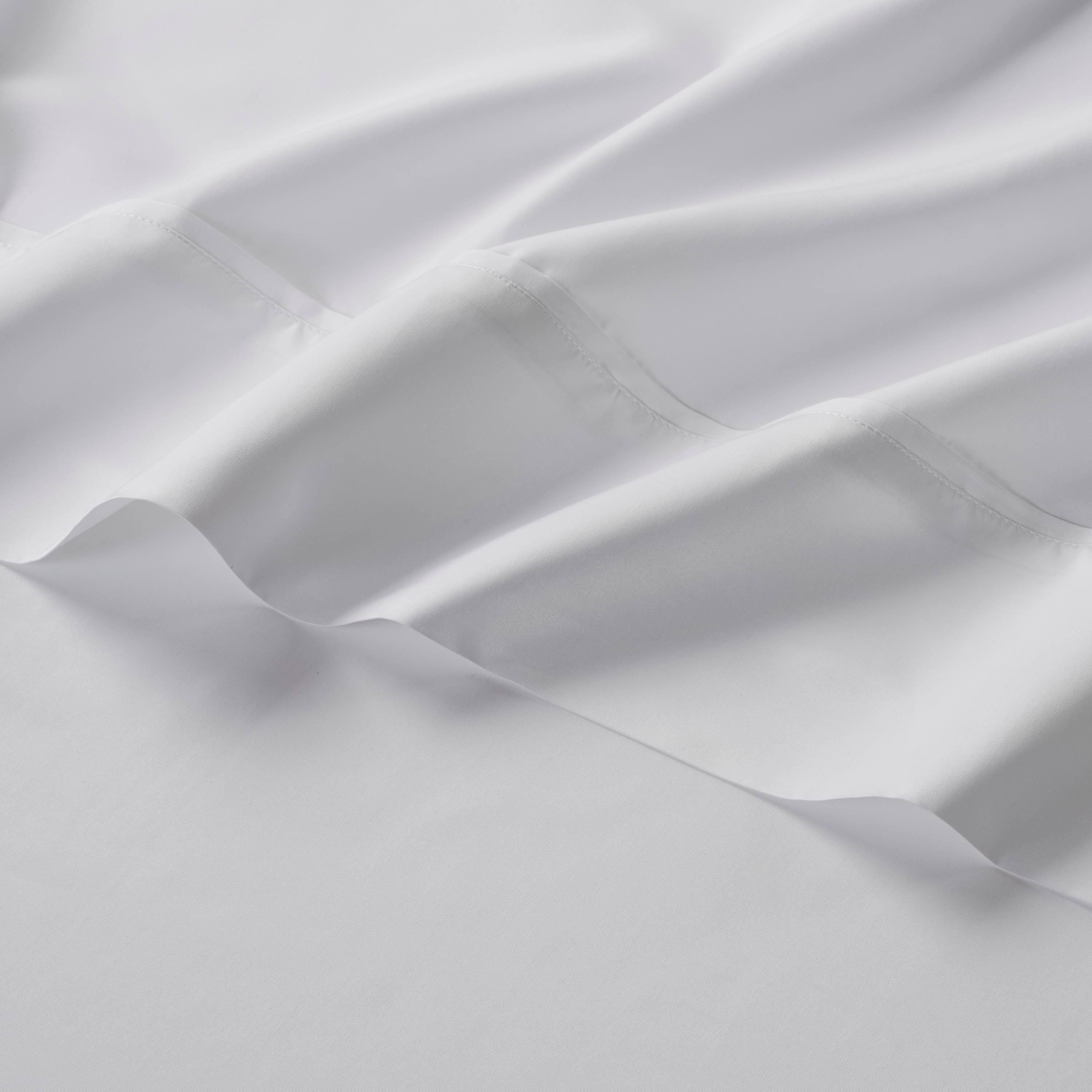 Serta Classic Bedding Bundle - Contains a Twin Size Mattress Protector and Sheet Set Along with One Standard Pillow - CertiPUR-US Certified White