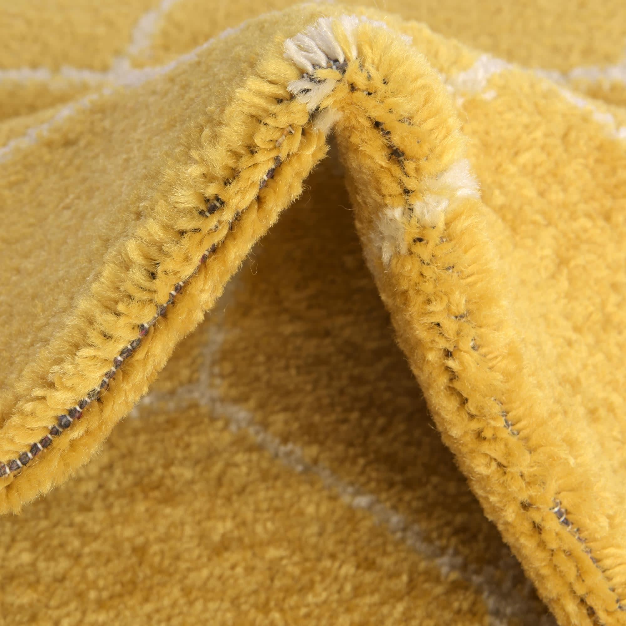 Unique Loom 5' 0 x 8' 0 Trellis Frieze Geometric Yellow Area Rug