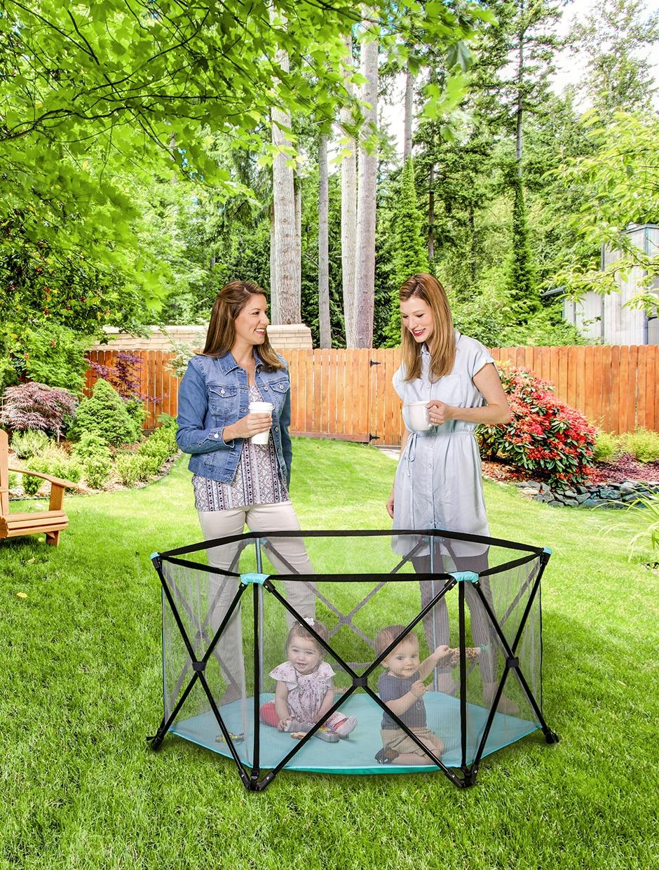 My 6 Panel Portable 48" x 48" Indoor/Outdoor Steel Pop-Up Play Tent