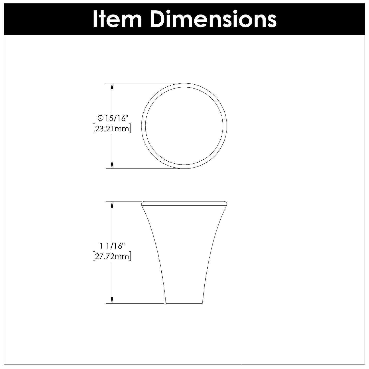 Maven 15/16" Diameter Conical Knob Multipack