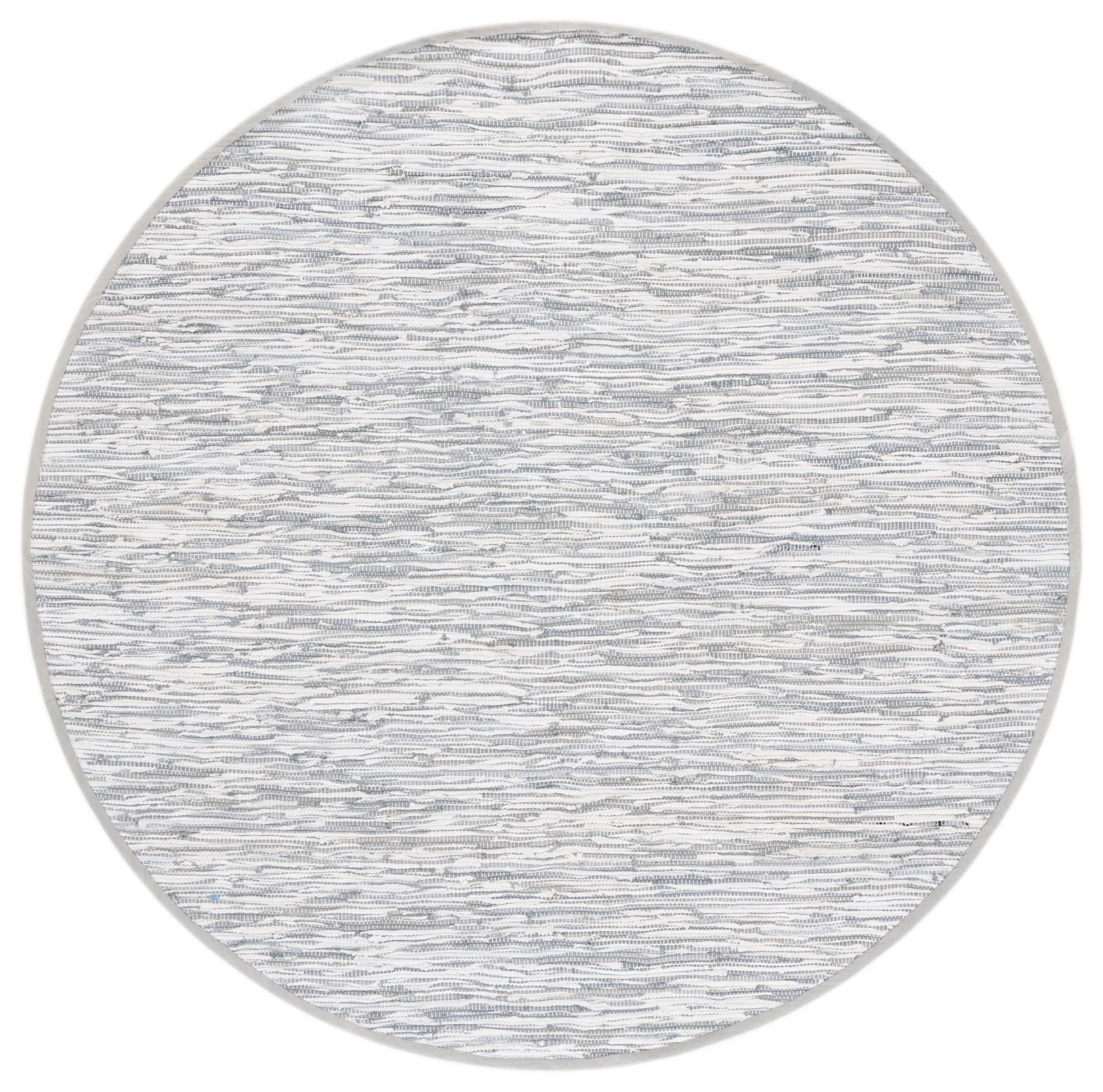 Montauk MTK753 Hand Woven Area Rug - Silver - 6' Round - Safavieh.
