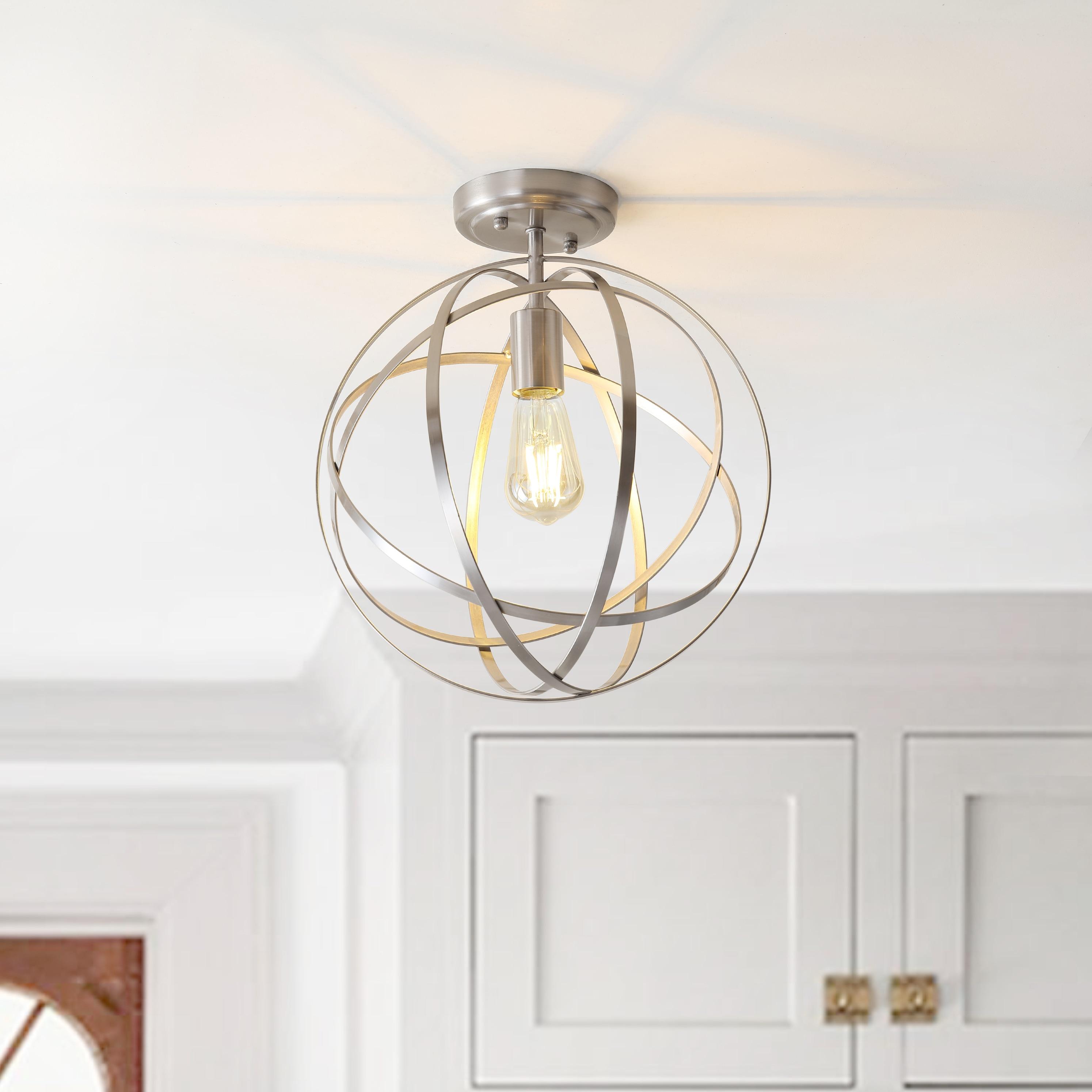 Alma 13" Metal LED Flush Mount, Nickel