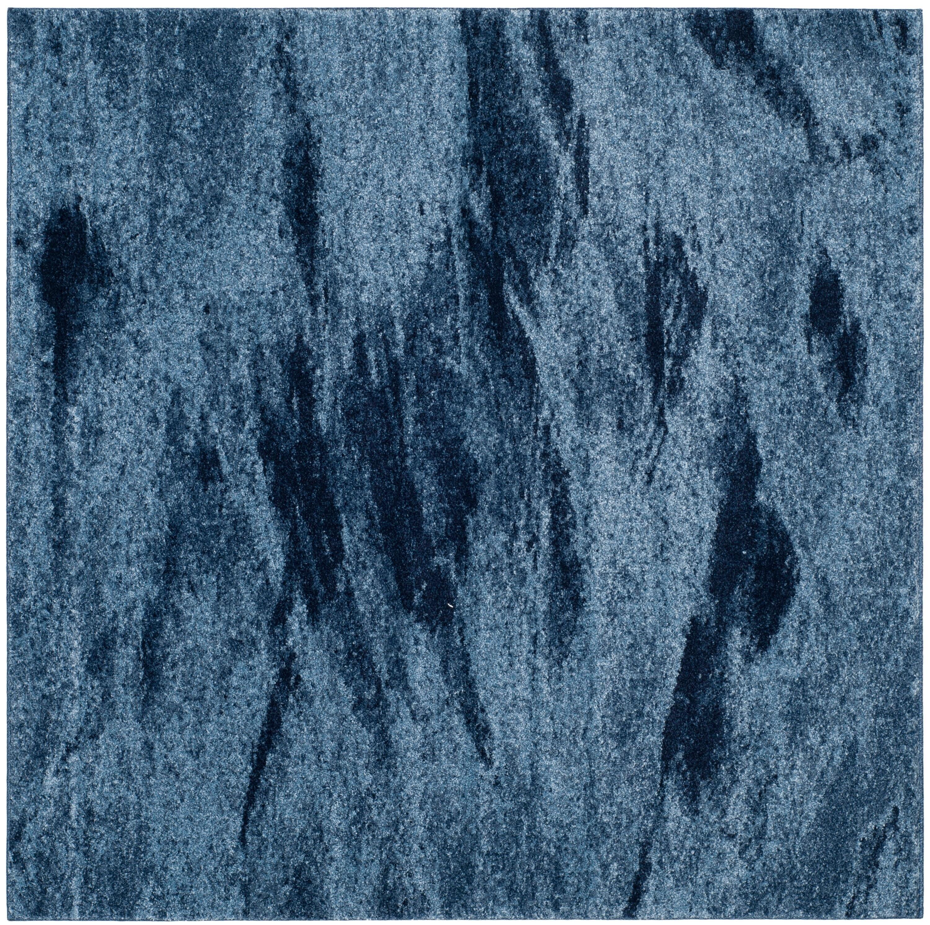 Retro RET2891 Power Loomed Indoor Area Rug - Light Blue/Blue - 8'x8' - Safavieh.