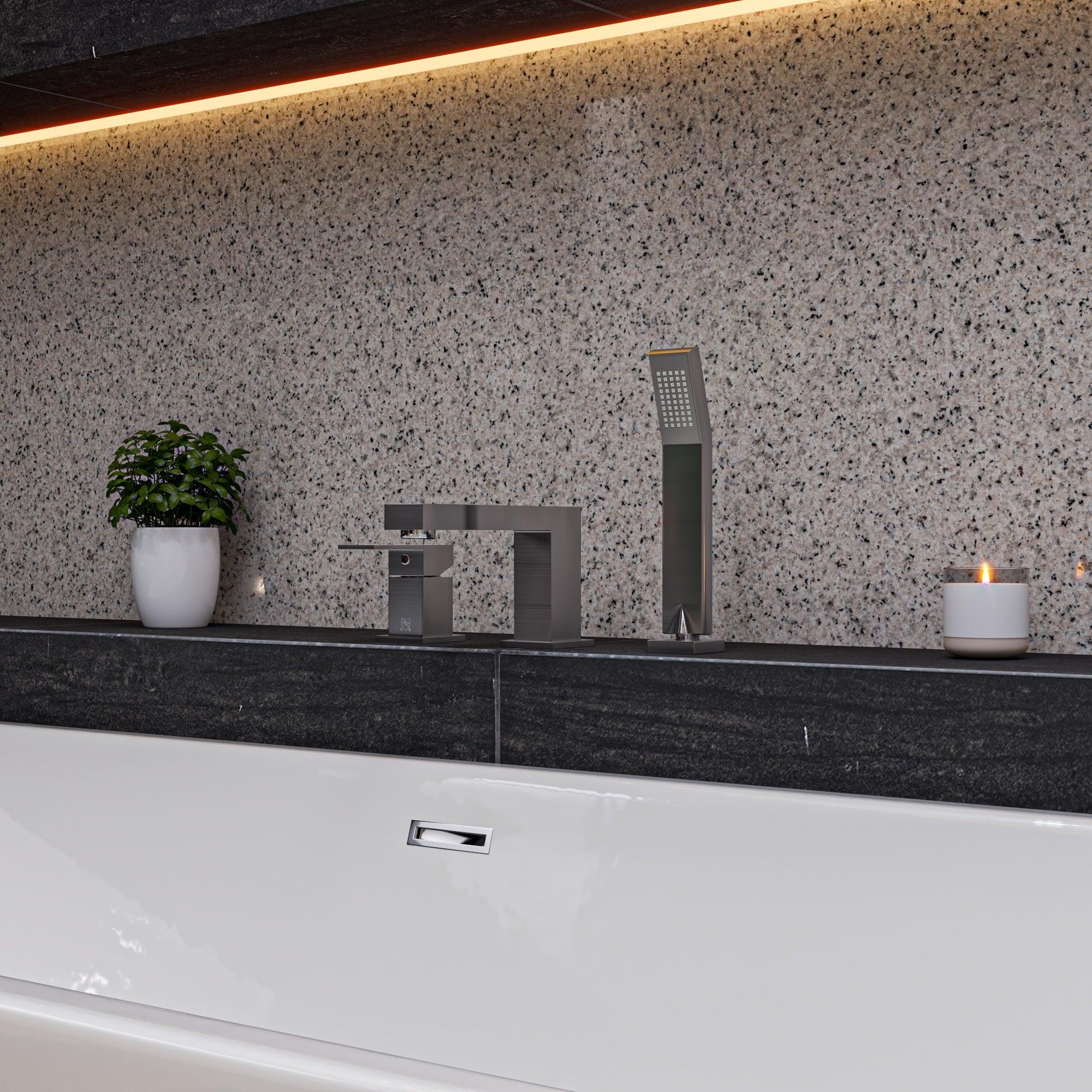 1 Handle Deck Roman Tub Faucet with Diverter
