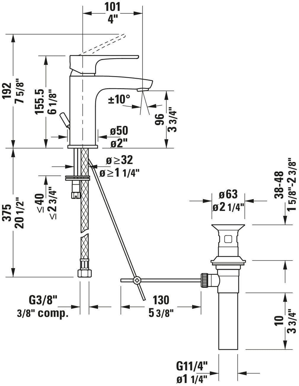 Single Hole Bathroom Faucet