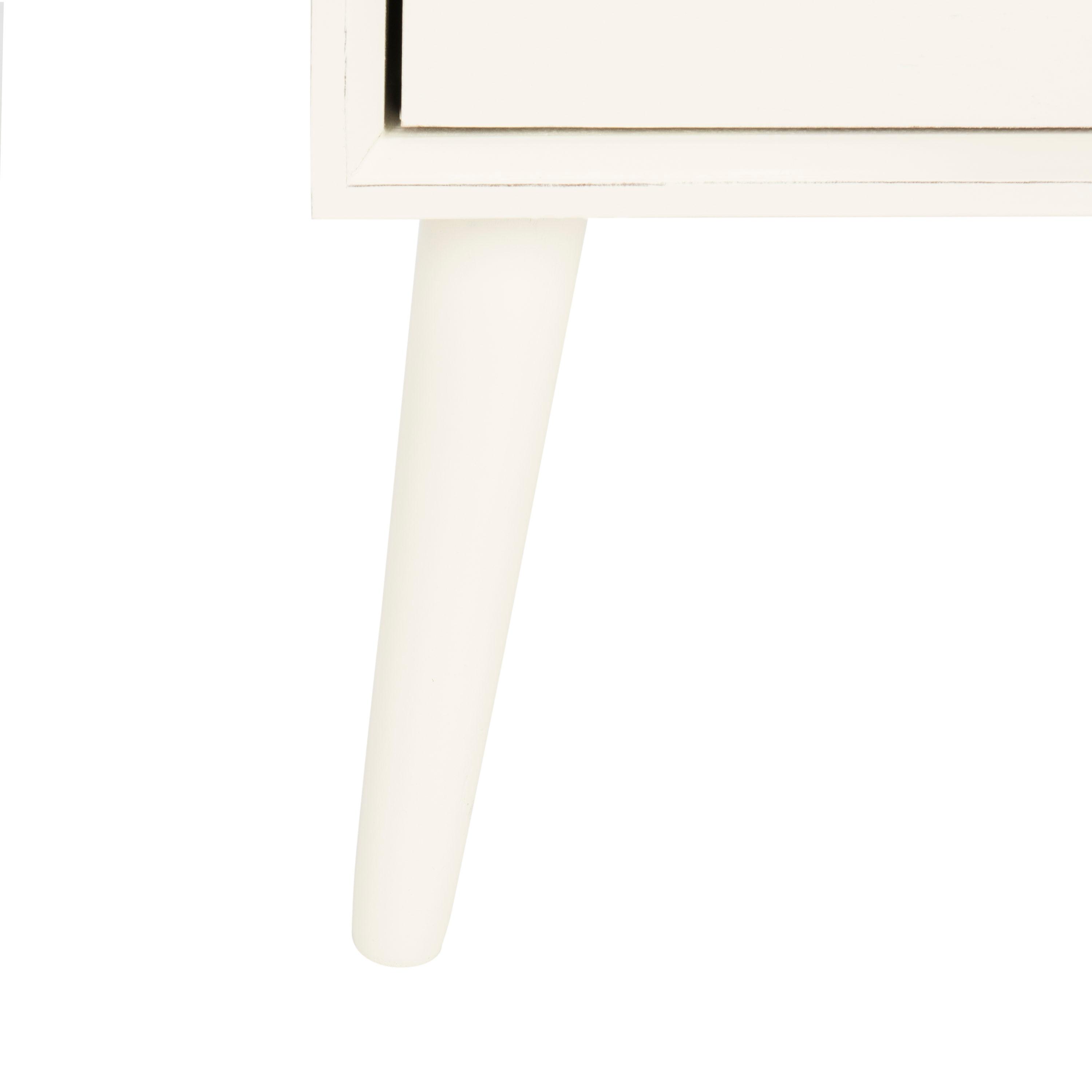 Pomona 3 Drawer Accent Table - Vintage White - Safavieh.