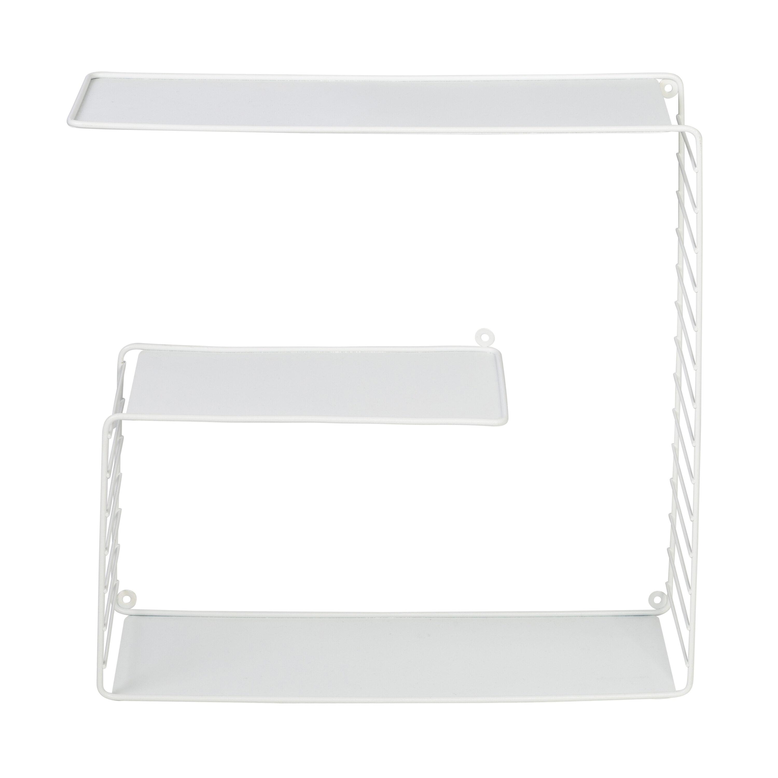 3-Tier Square Floating Wall Shelf