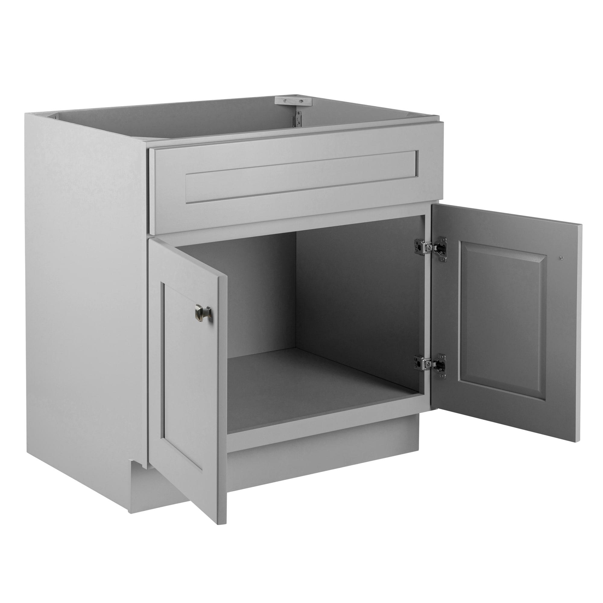 Brookings 30 Inch Bathroom Vanity, Ready to Assemble, Solid Wood, Sherwin Williams – Design House, 587089