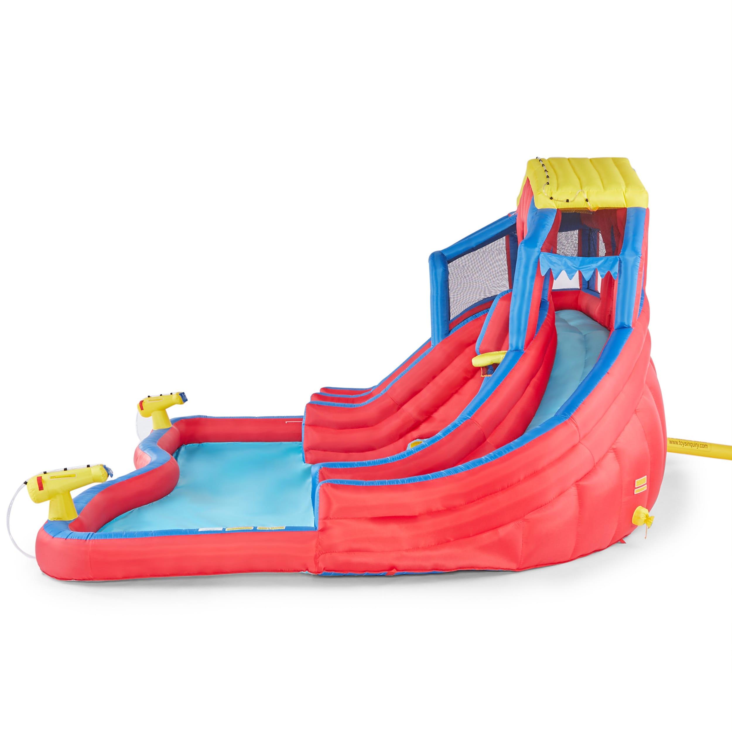 Banzai 16' x 16' Inflatable Water Slide with Air Blower