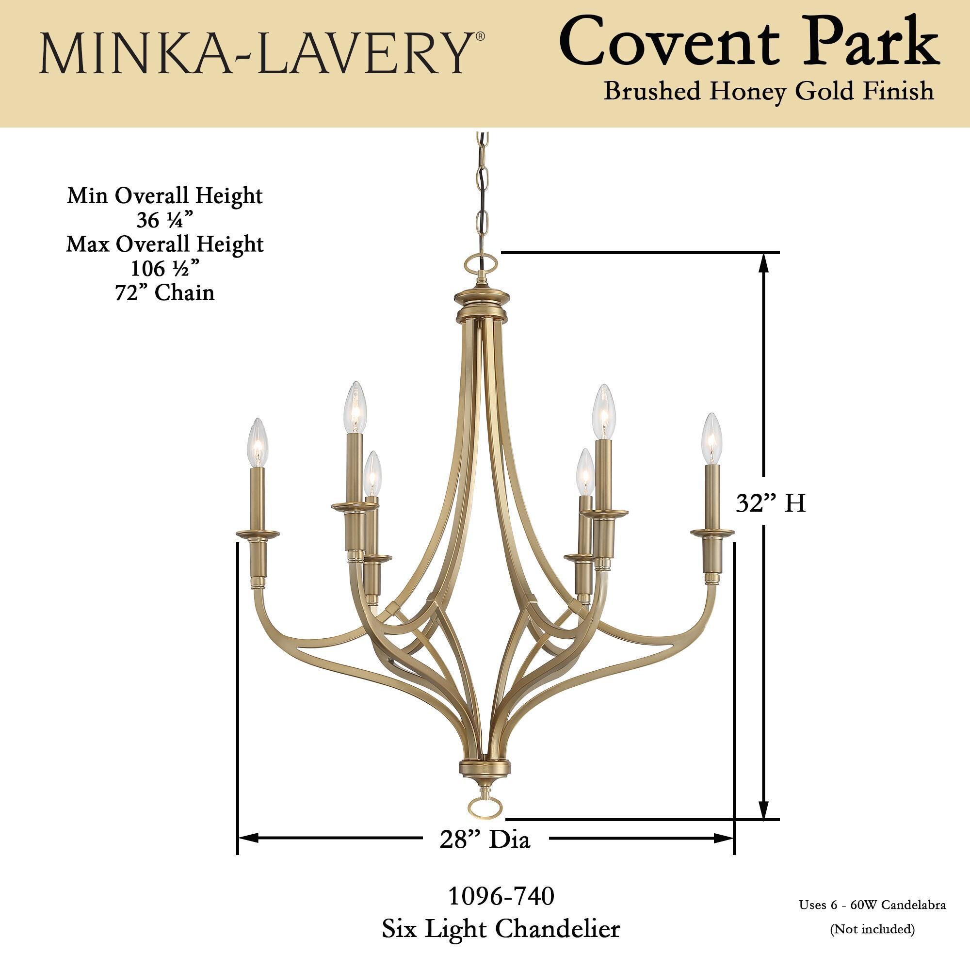 Minka Lavery Brushed Honey Gold Chandelier 28" Wide Modern 6-Light Fixture for Dining Room House Foyer Kitchen Entryway Bedroom