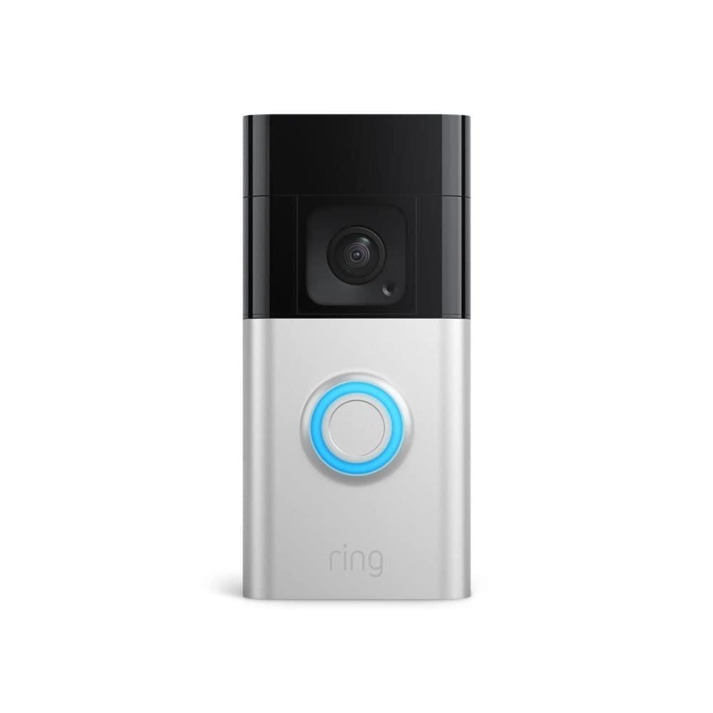 Ring Satin Nickel Wireless Push Button Doorbell