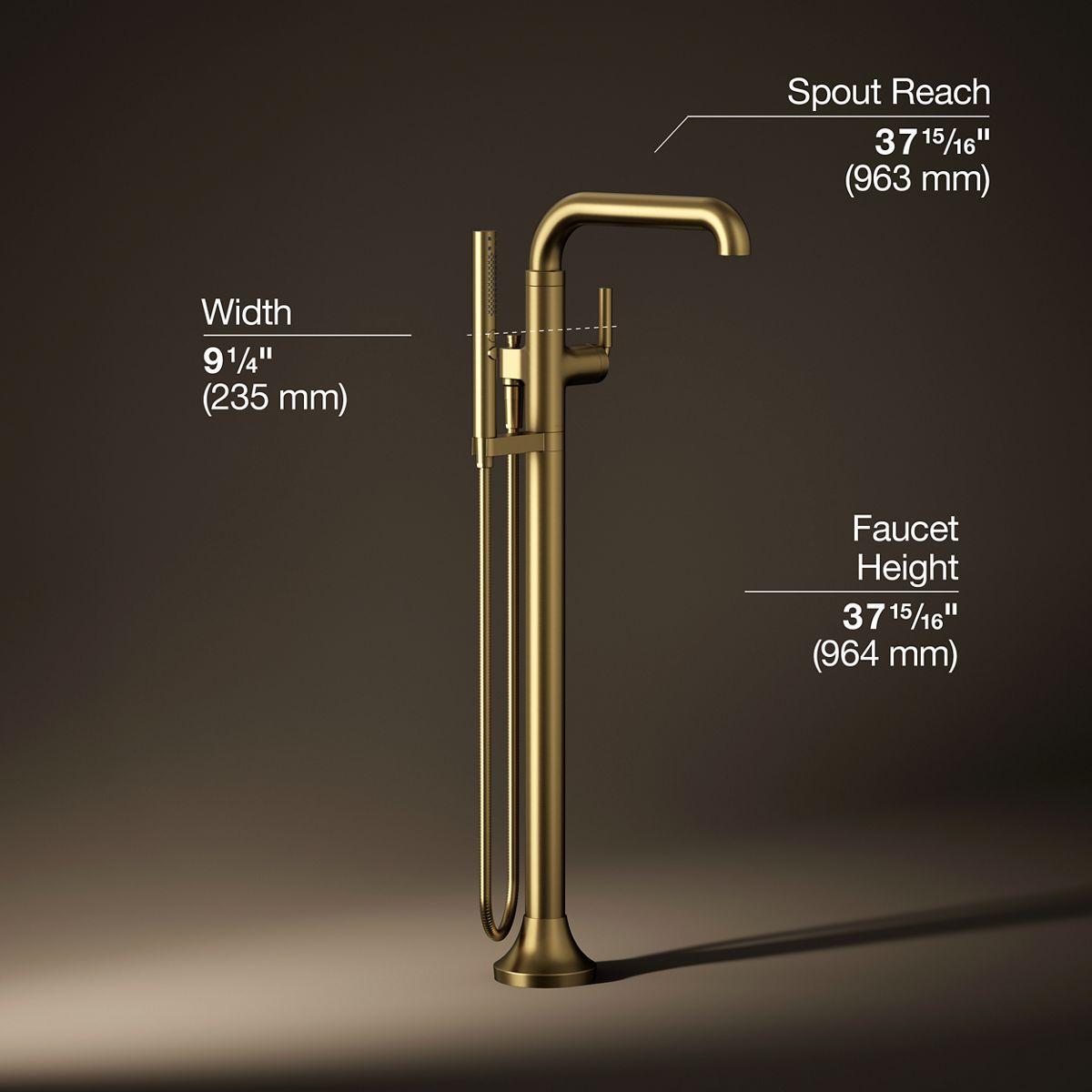 Tone Floor Mounted Clawfoot Tub Faucet