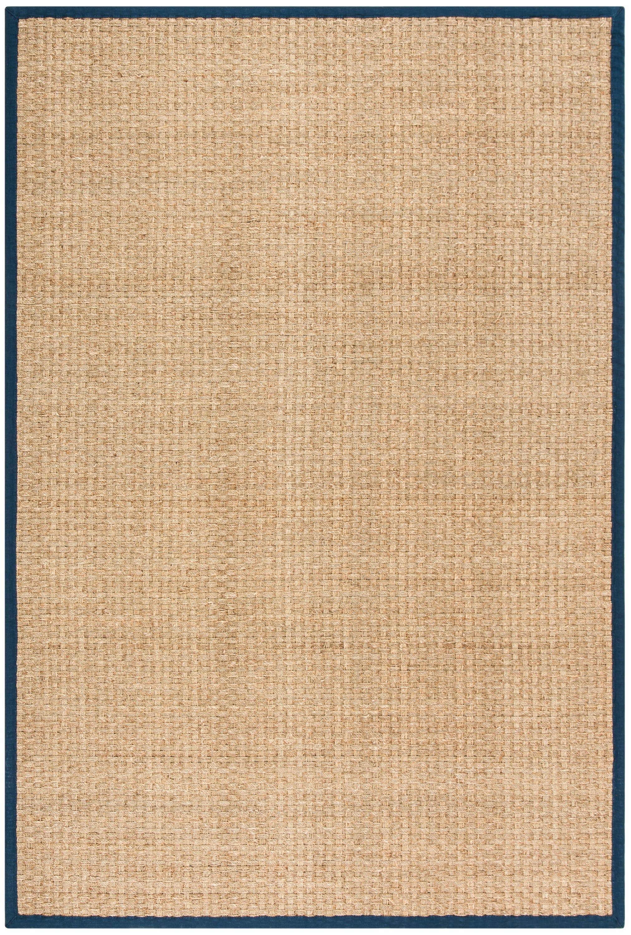 Natural Fiber NF114 Power Loomed Area Rug - Natural/Blue - 6'x9' - Safavieh.