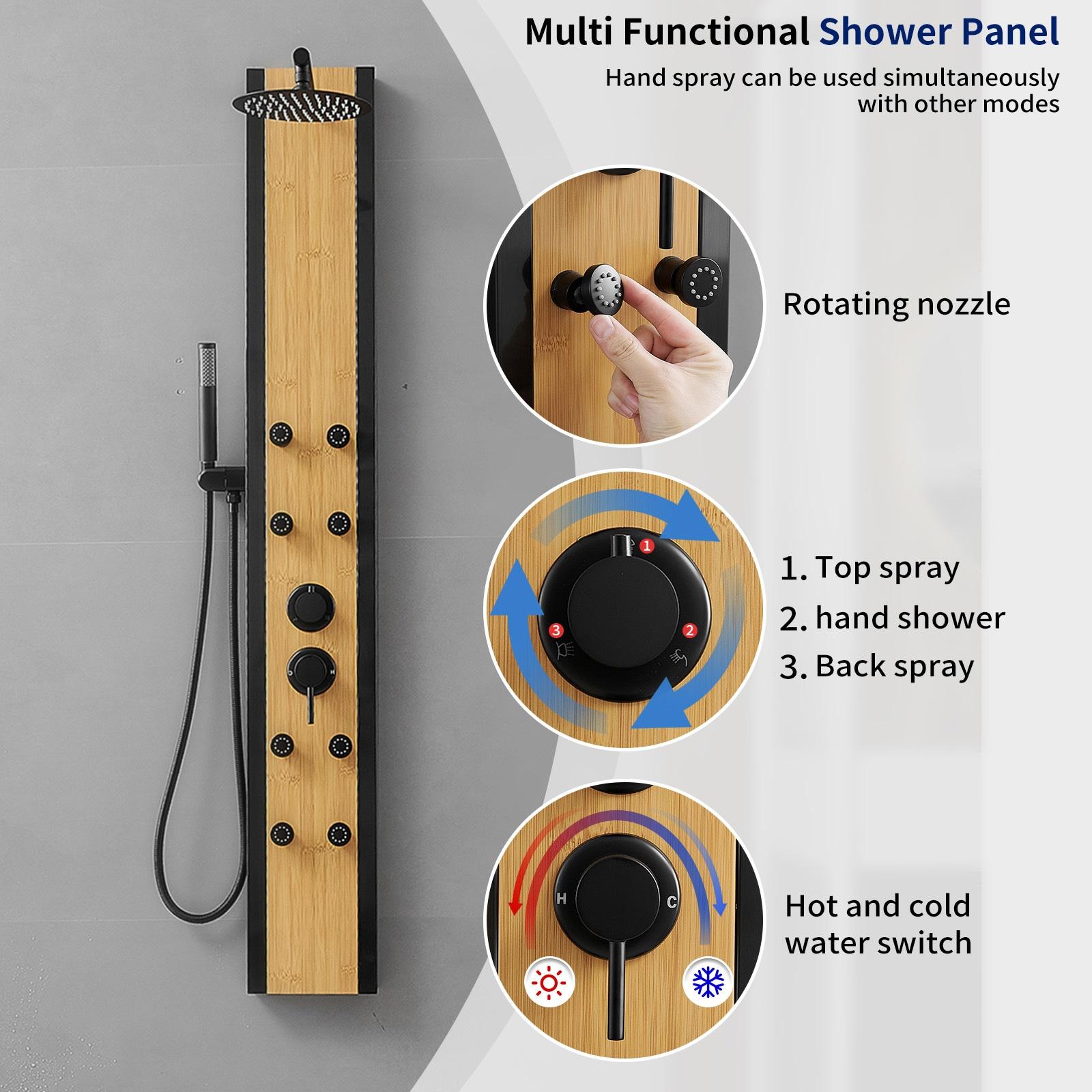 60.55'' Shower Panel with Adjustable Shower Head