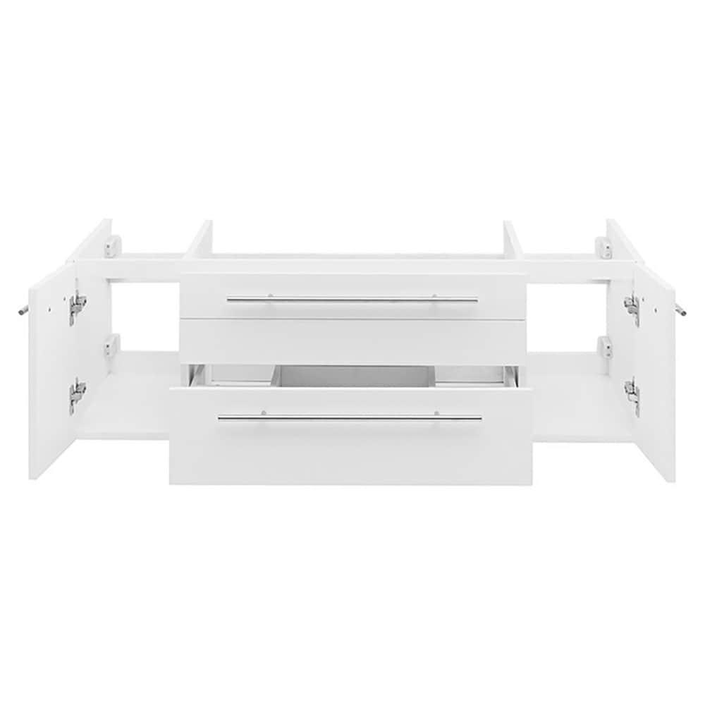 Fresca Lucera 47" Wall Mount Single Vessel Sink Bathroom Vanity Base Only (Top & Sink Not Included)