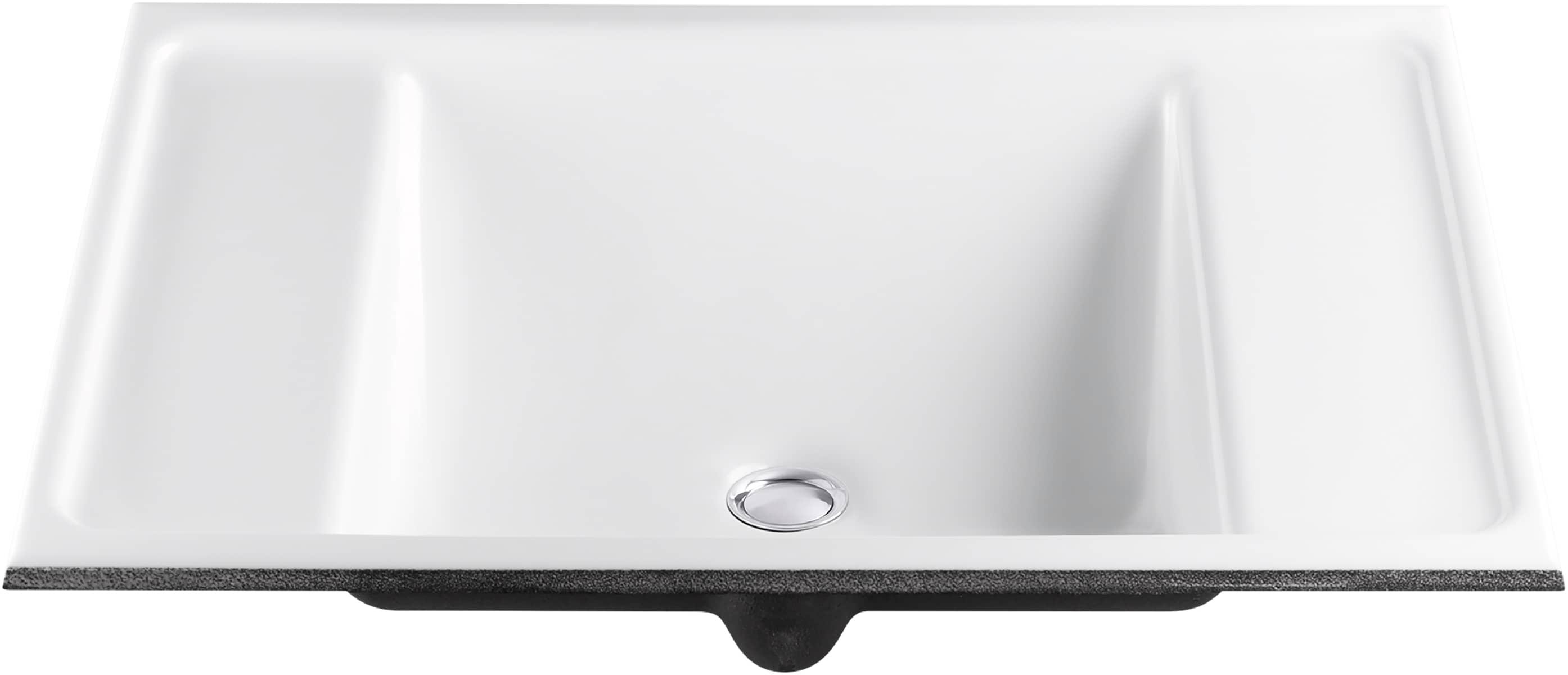 Alteo Metal Rectangular Undermount Bathroom Sink with Overflow