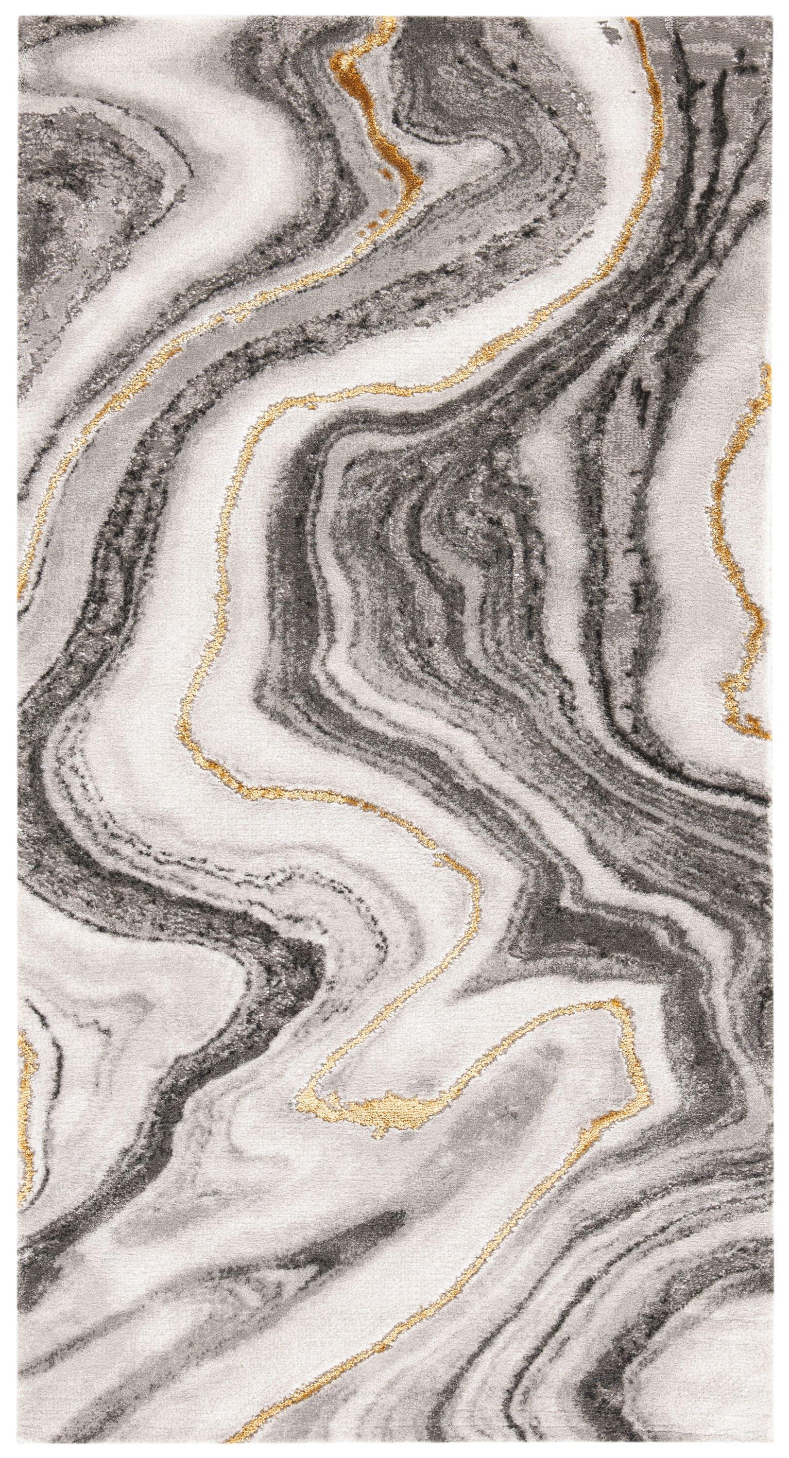 Craft CFT819 Loomed Indoor Area Rug - Grey/Gold - 2'7"x5' - Safavieh