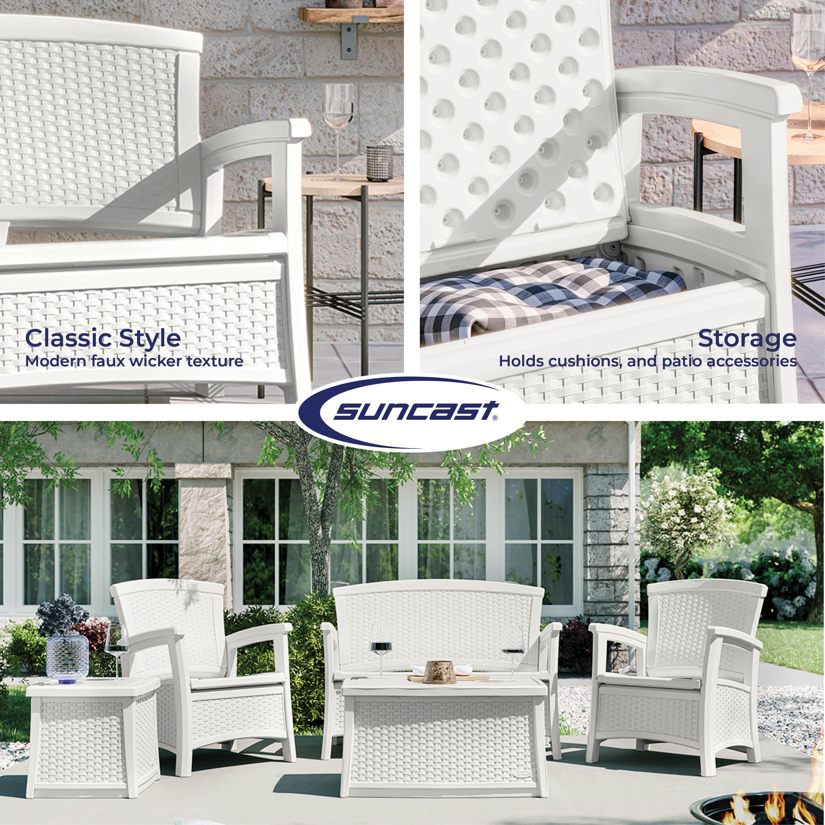 Suncast Elements 47'' Resin Outdoor Loveseat