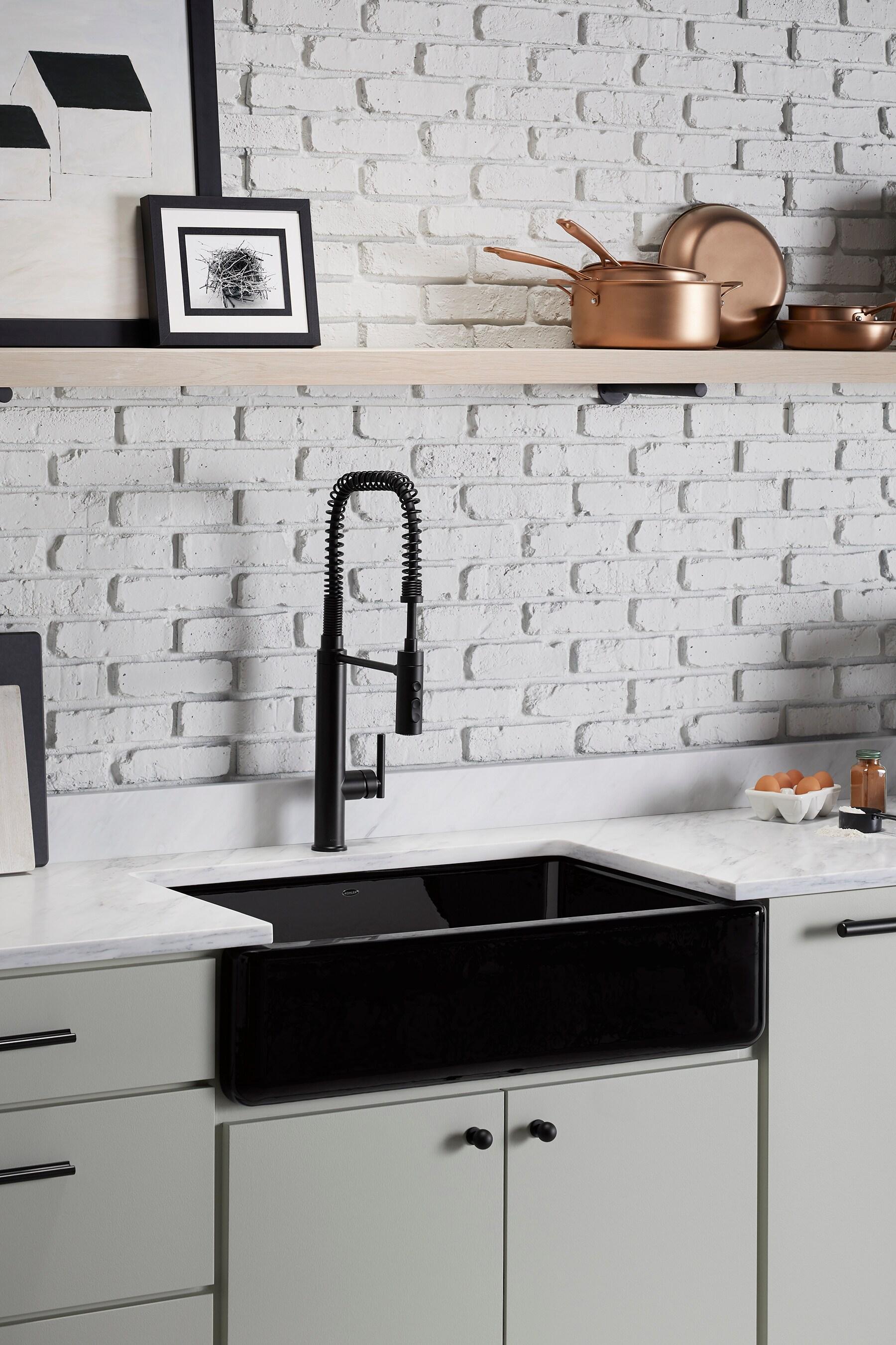 Whitehaven® Self-Trimming 36" L x 22" W Farmhouse Kitchen Sink