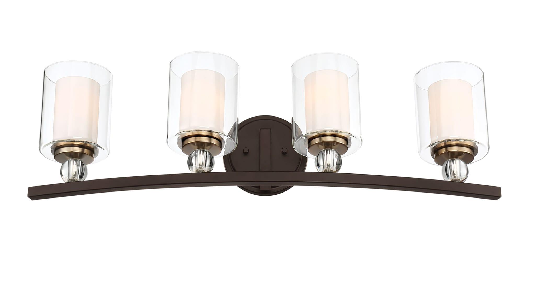 Minka Lavery Minka-Lavery Studio 5 33" Wide 4-Light Painted Bronze Bath Light Bar