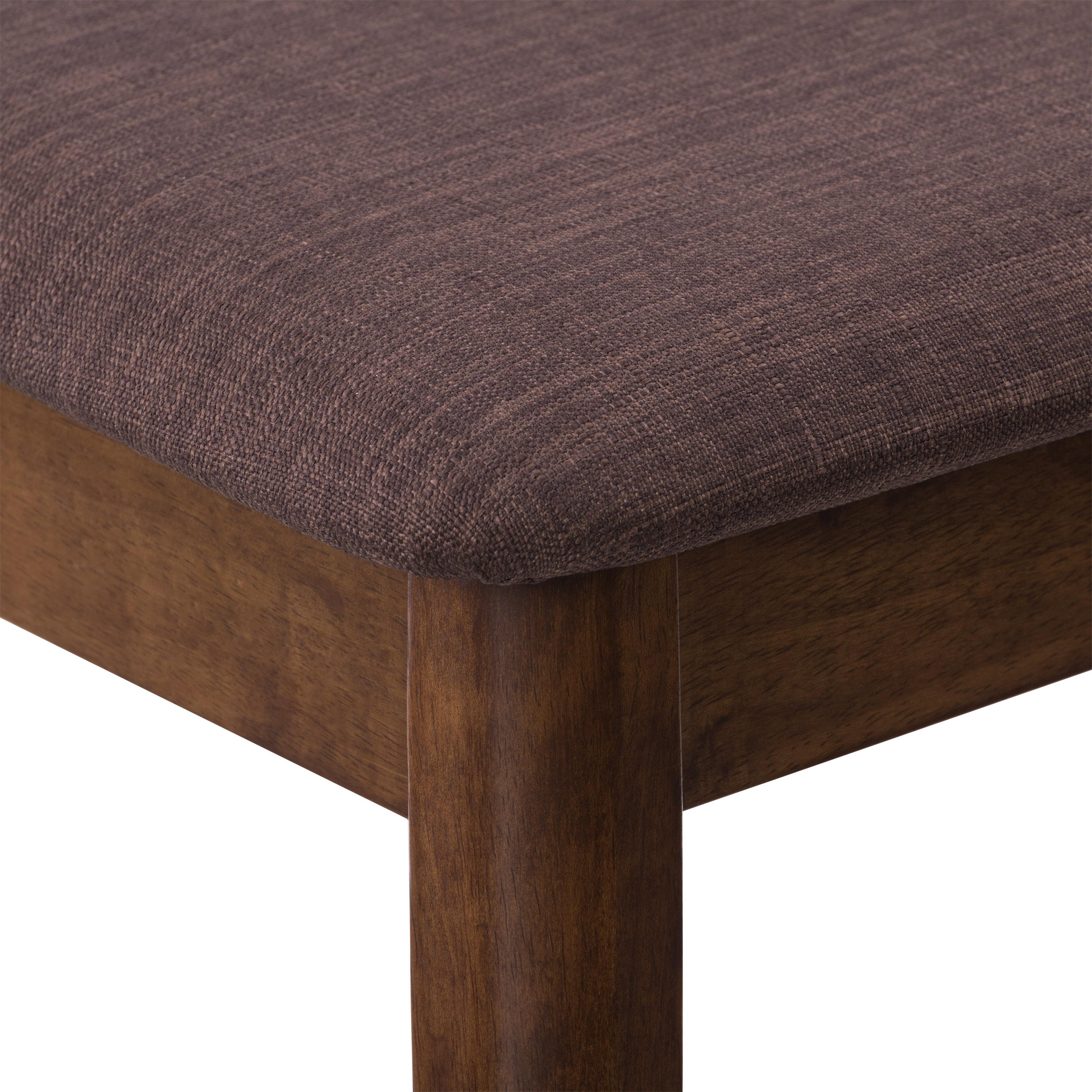 Set of 2 Branson Wood Dining Chairs Walnut Stain - CorLiving