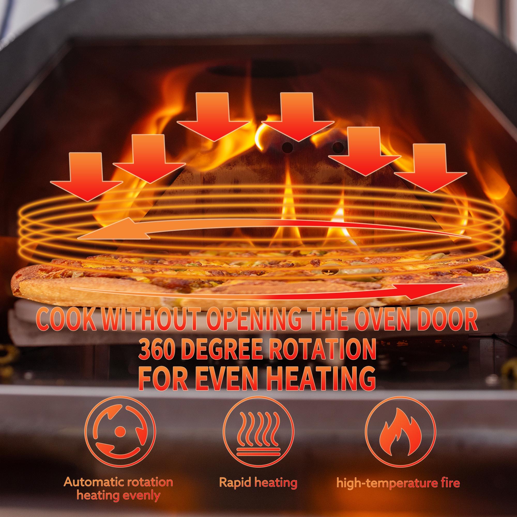 Fashionwu Fashionwu Countertop Wood Burning Pizza Oven