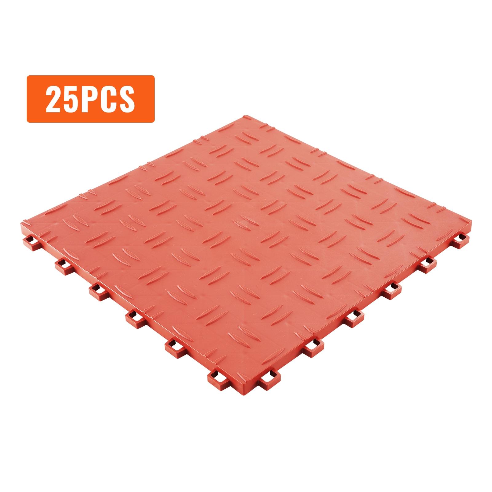VEVOR VEVOR 12'' W x 12'' L Garage Flooring Tiles (Set of 25)