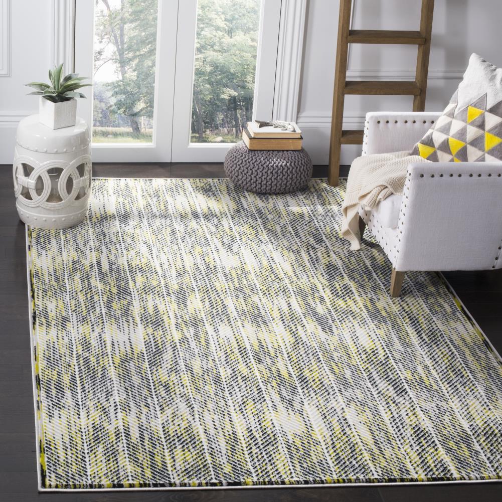 Skyler SKY194 Power Loomed Indoor Area Rug - Grey/Green - 9'x12' - Safavieh