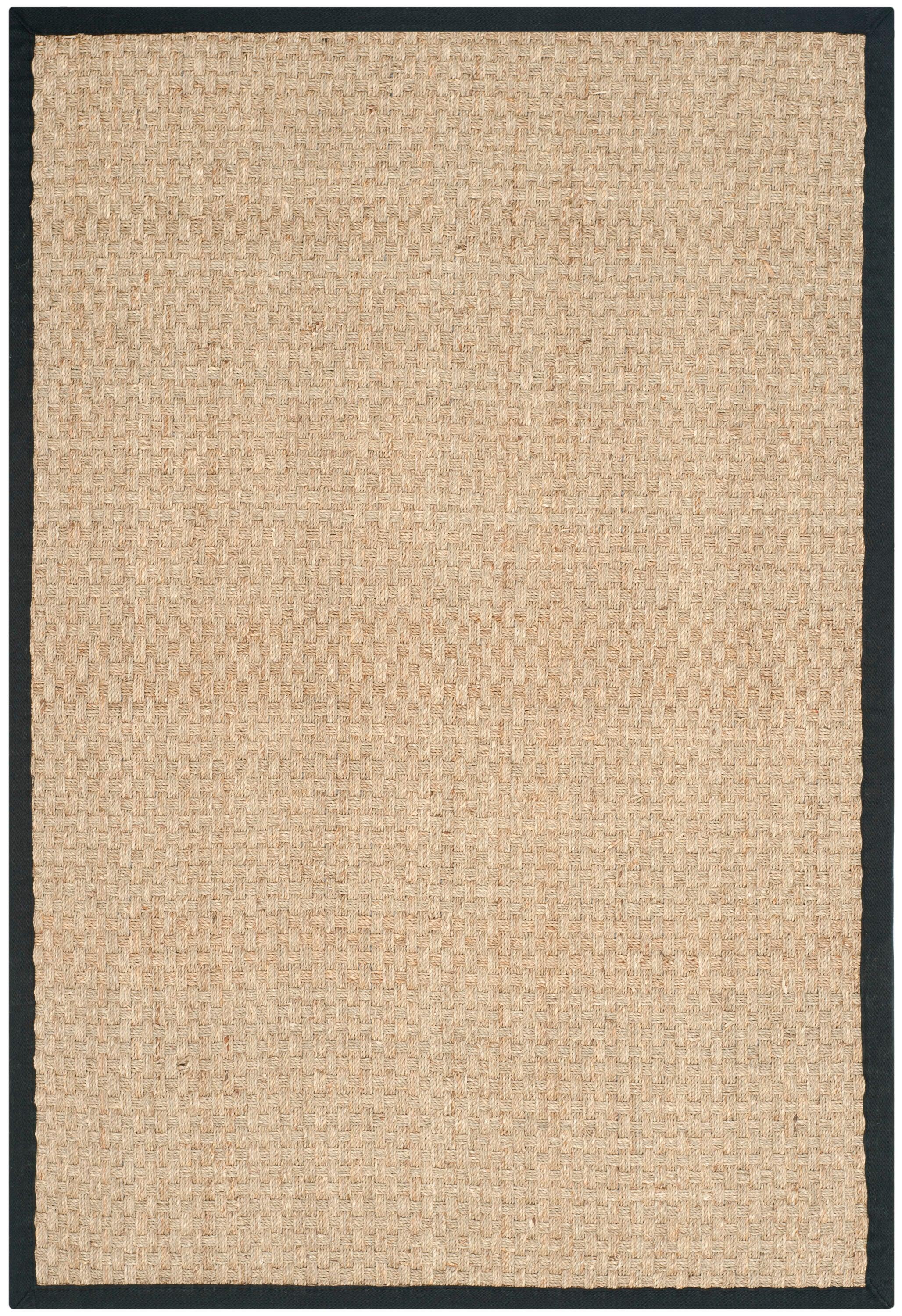 Natural Fiber NF114 Power Loomed Indoor Area Rug - Natural/Black - 4'x6' - Safavieh.