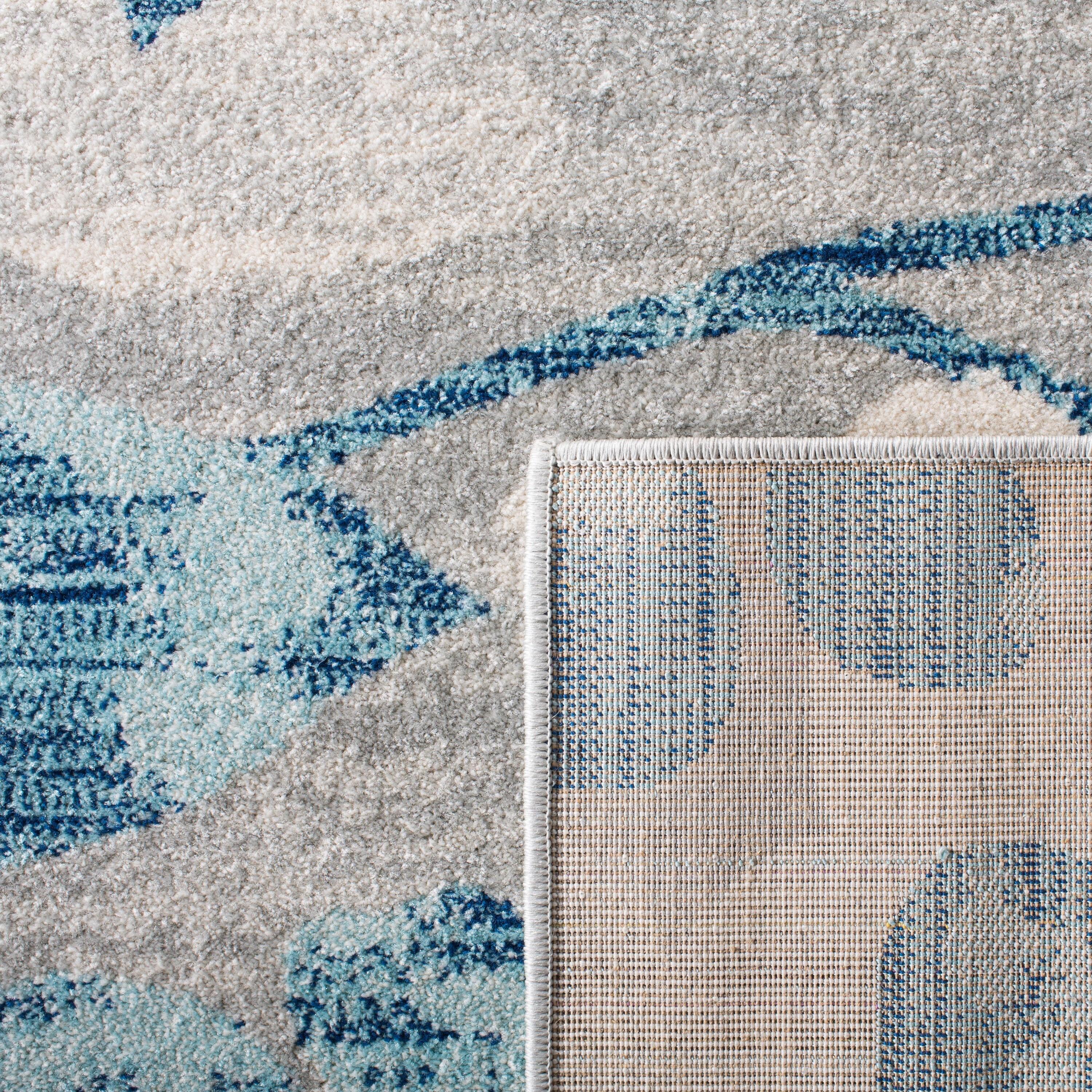 Evoke EVK236 Power Loomed Area Rug - Grey/Light Blue - 8'9"x11'9" - Safavieh.