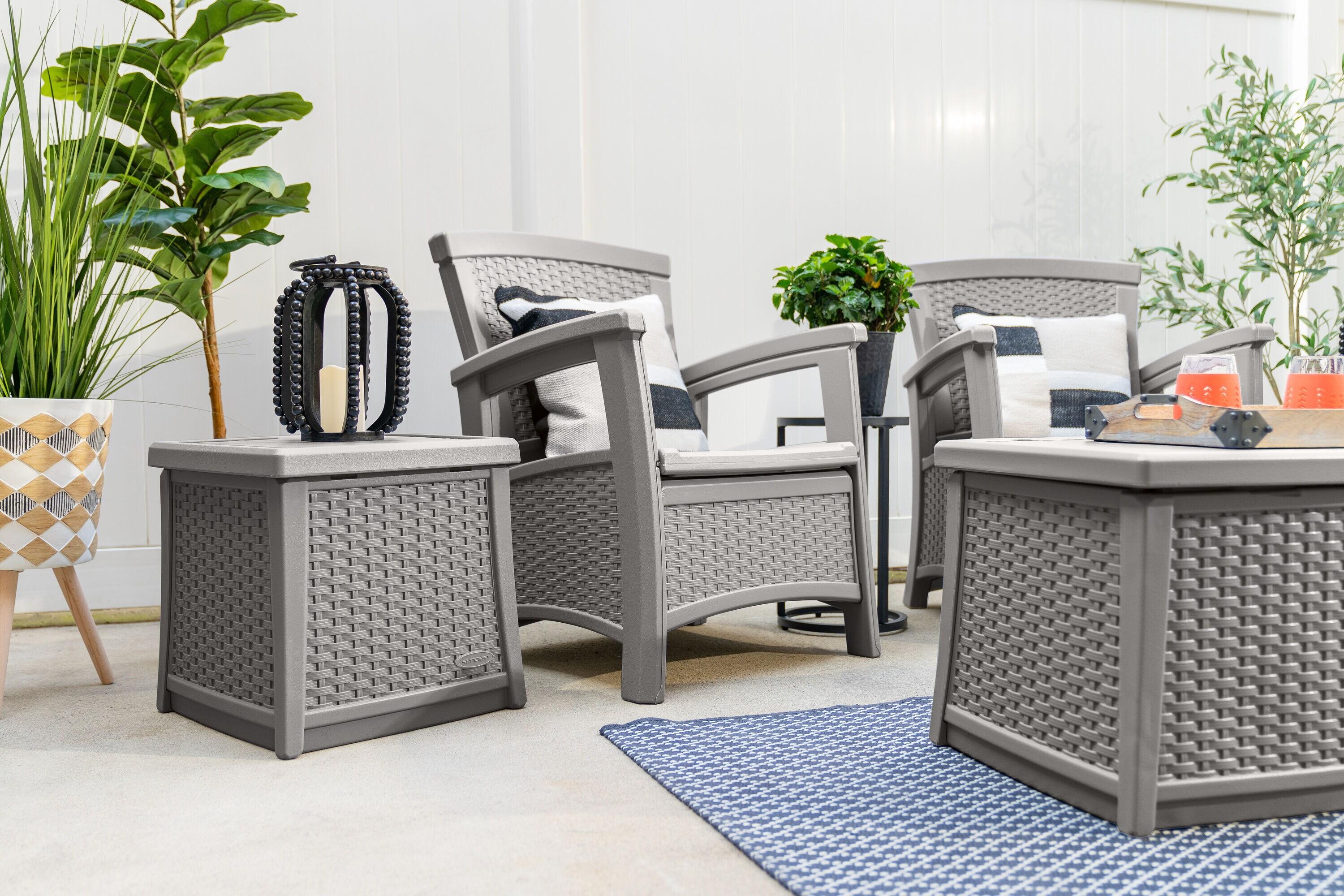 Suncast Rectangular Resin Outdoor Coffee Table