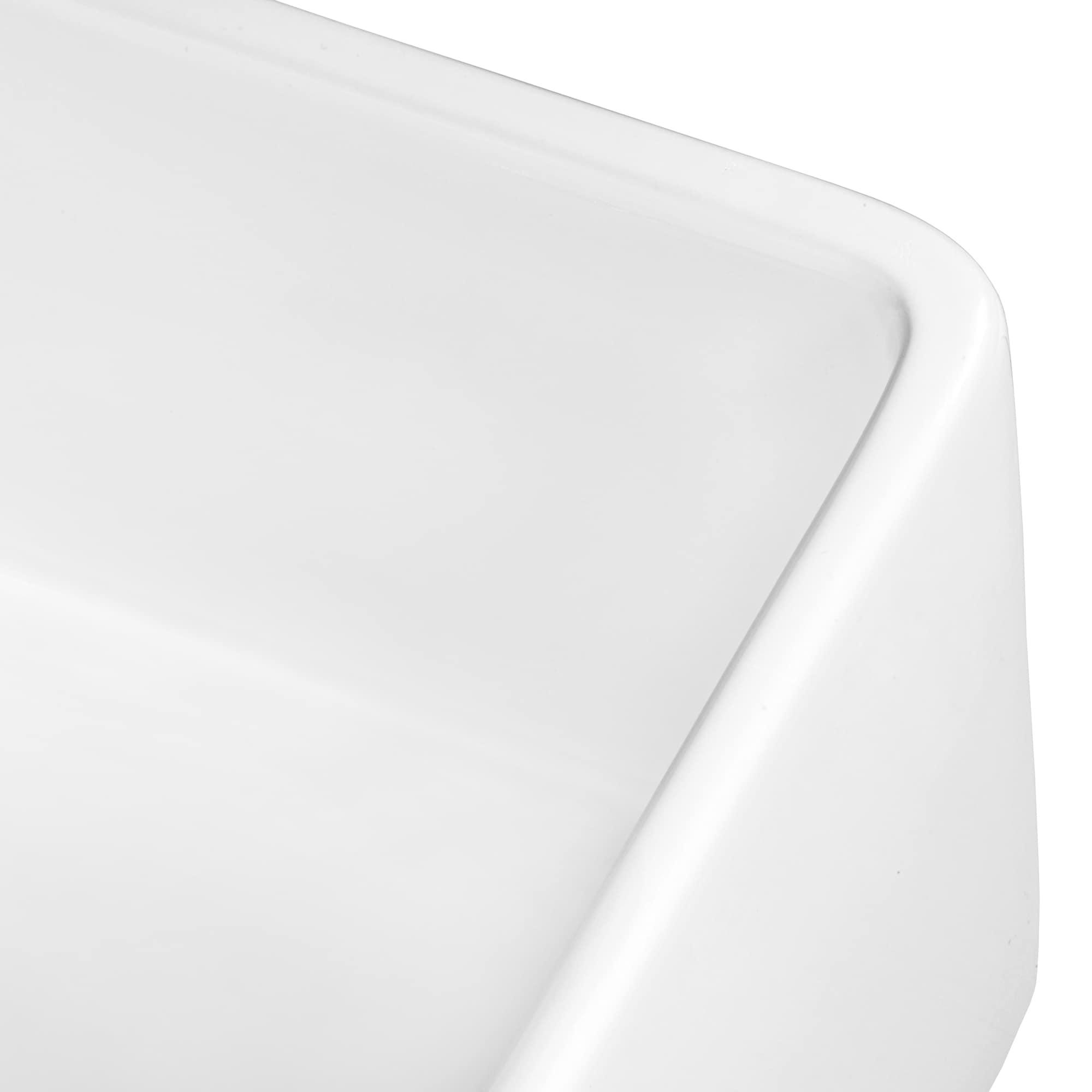 Ruvati 33 inch Fireclay Farmhouse Apron-Front Kitchen Sink Reversible