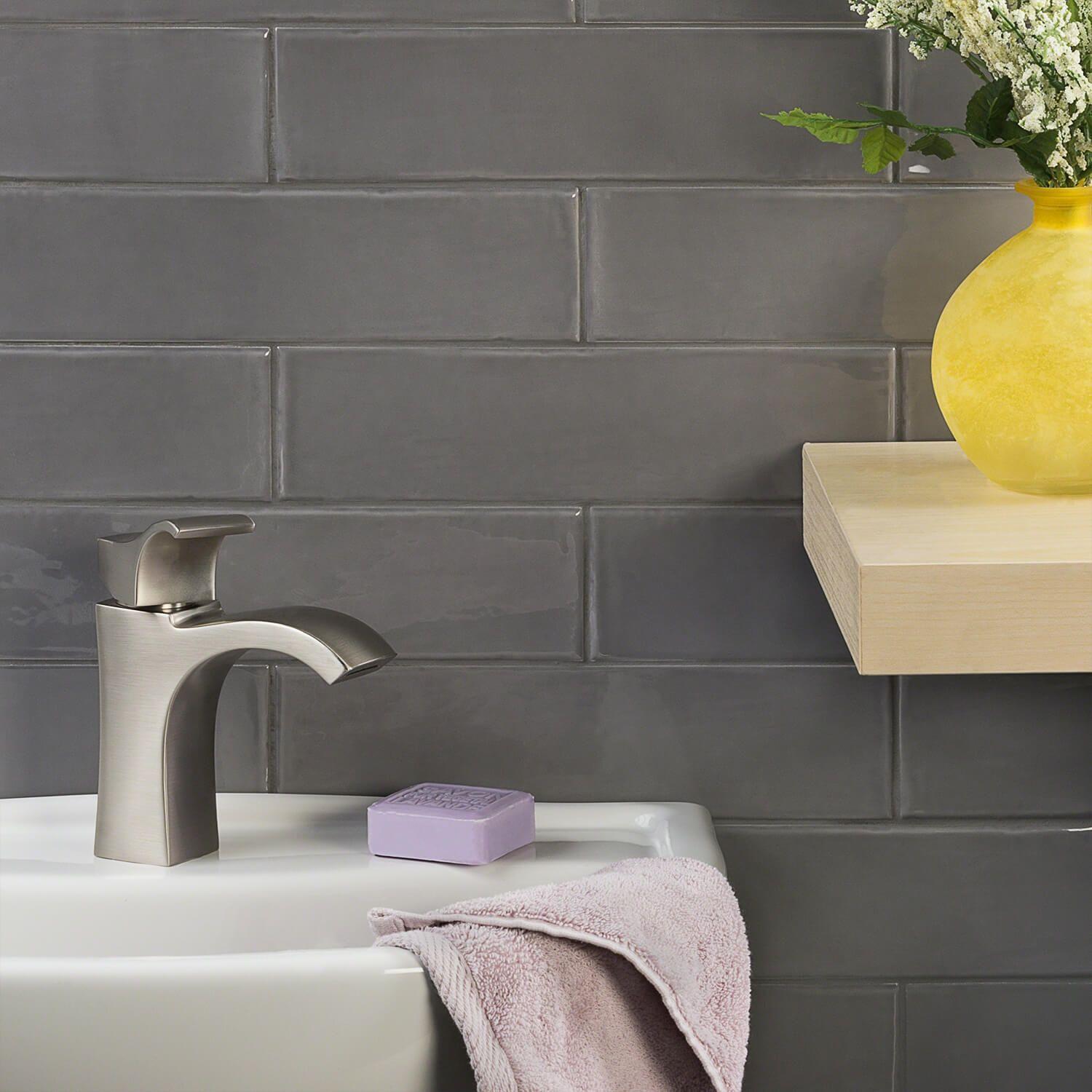 Midland 3'' W x 12'' L Polished Ceramic Subway Tile (5.38 sq. ft. / box)