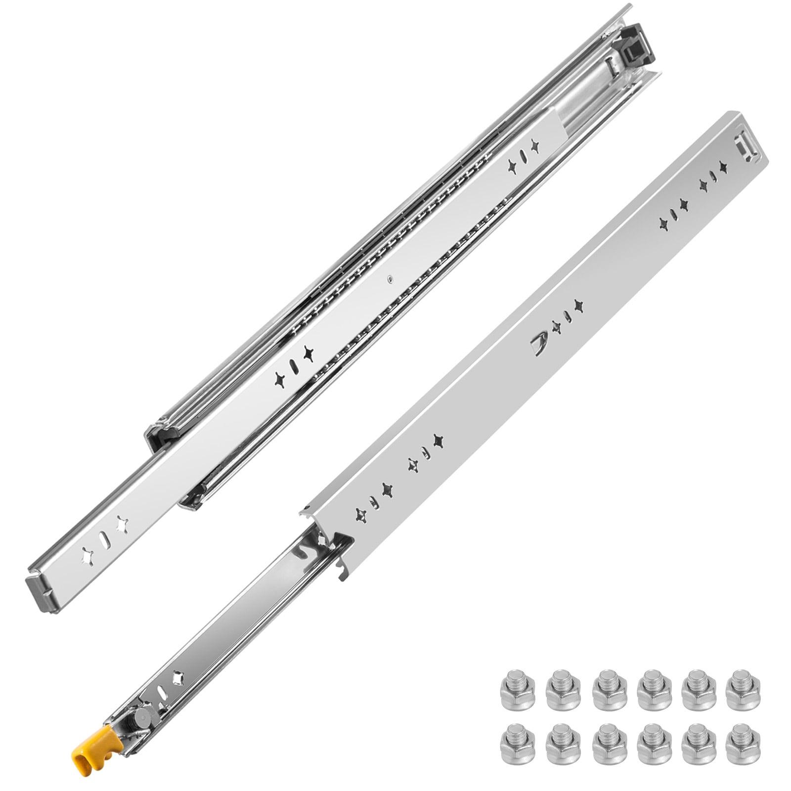 VEVOR Full Extension 2.1'' Side Mount Metal Drawer Slide (Set of 2)
