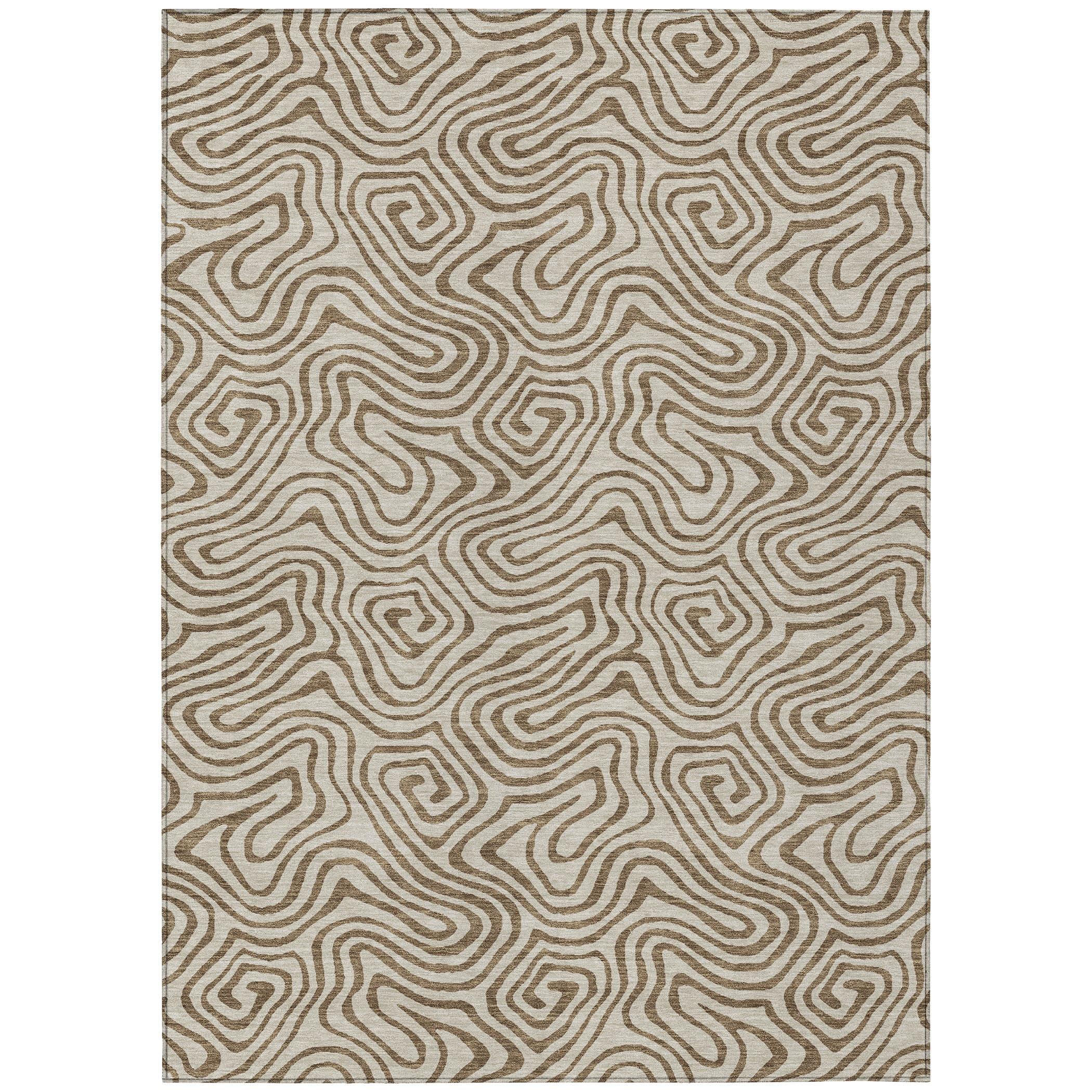 Machine Washable Indoor/Outdoor Chayden ACN1031 Beige Rug